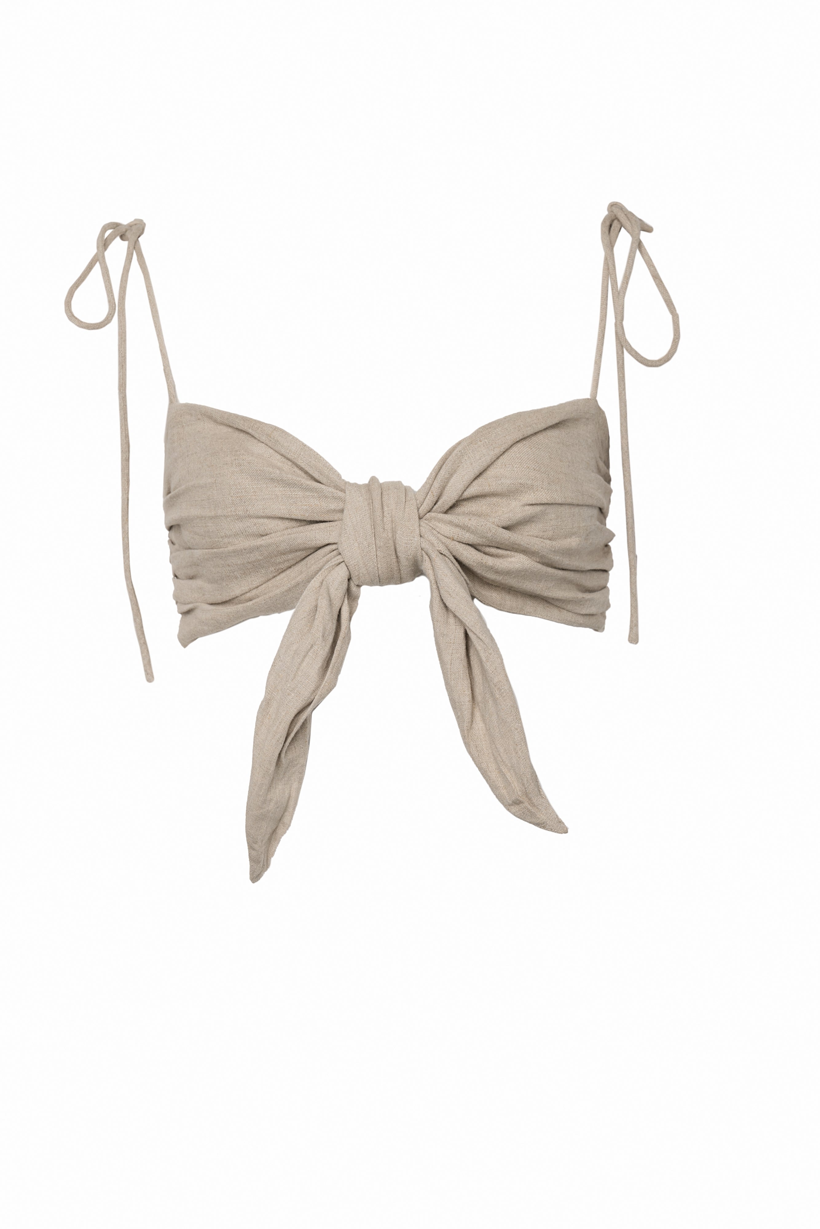 Gaby Bandeau - Natural Linen by Desert Queen