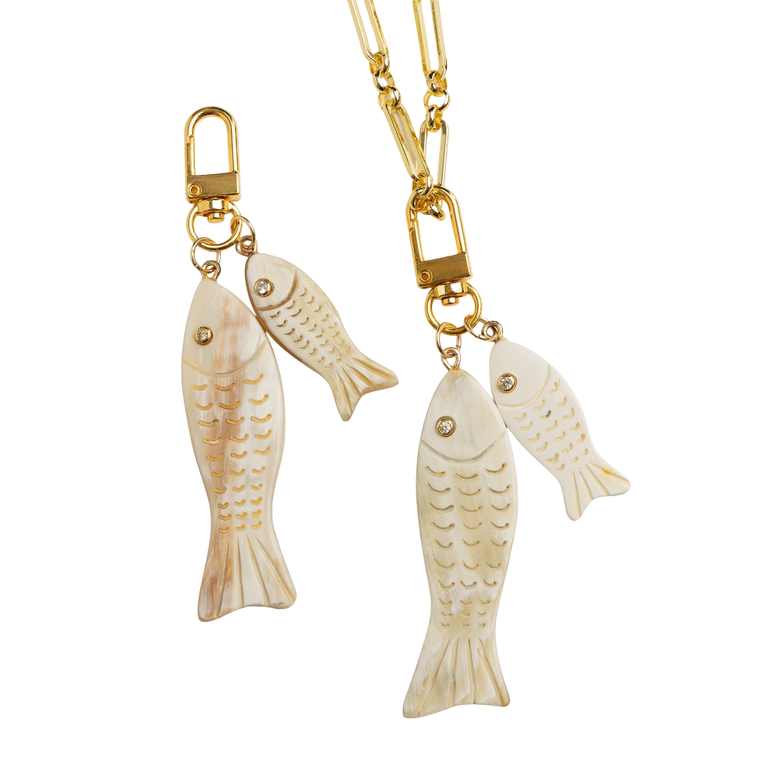 Double Fish Charm by Lilly Sisto x Akola