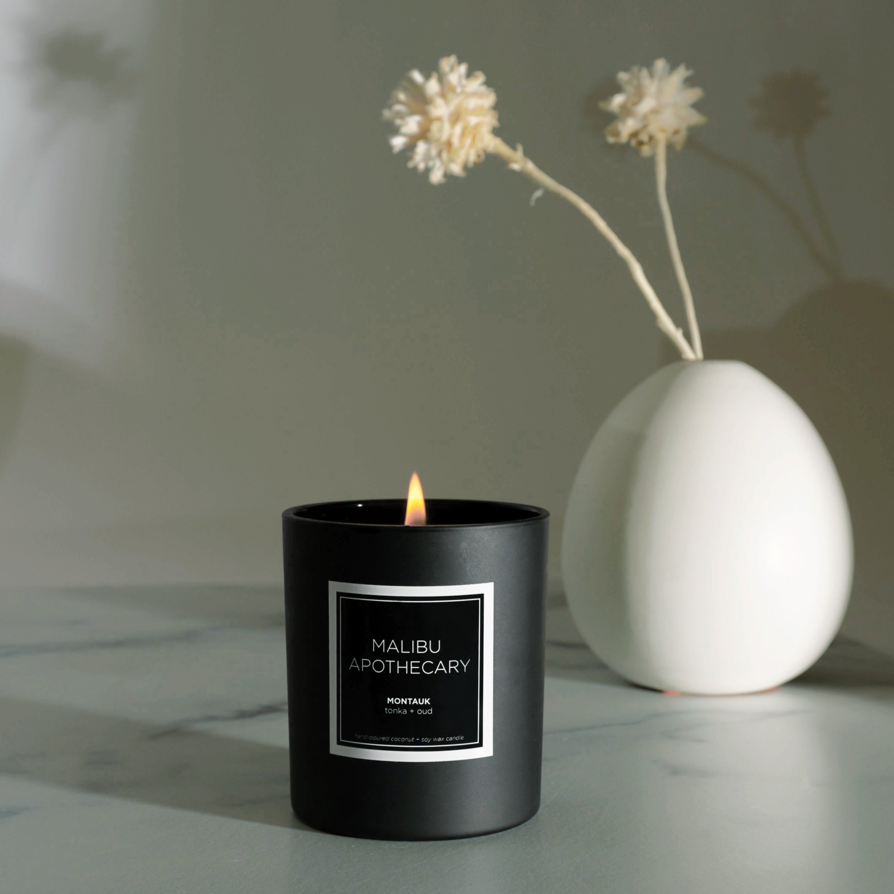 Matte Black Candle by Malibu Apothecary