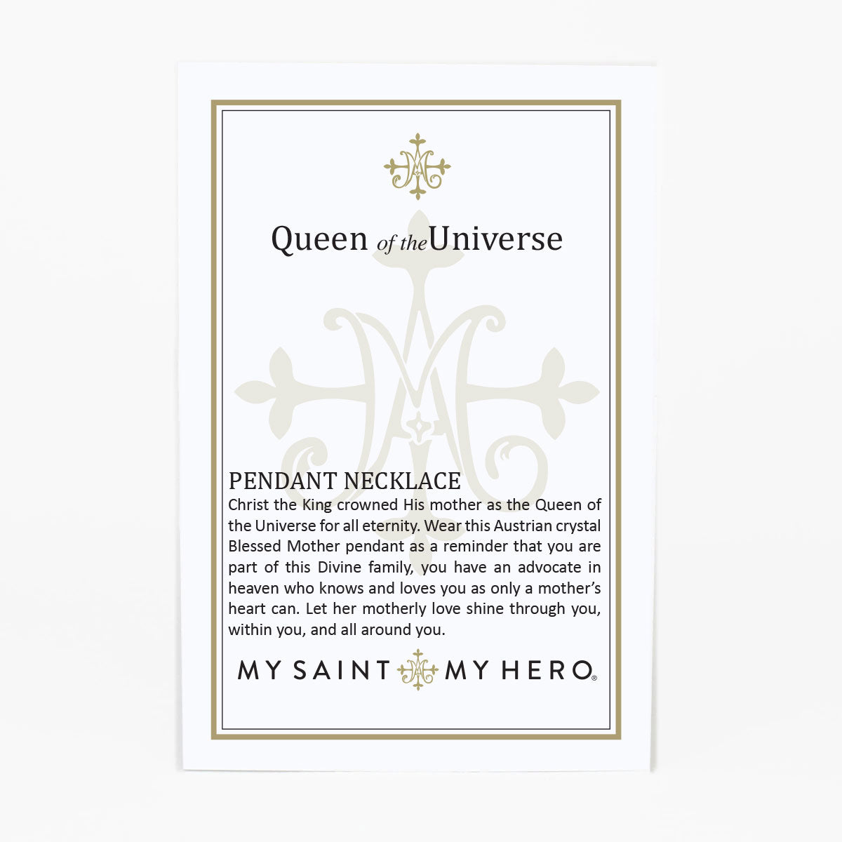 Queen of the Universe Necklace - Limited Edition by My Saint My Hero