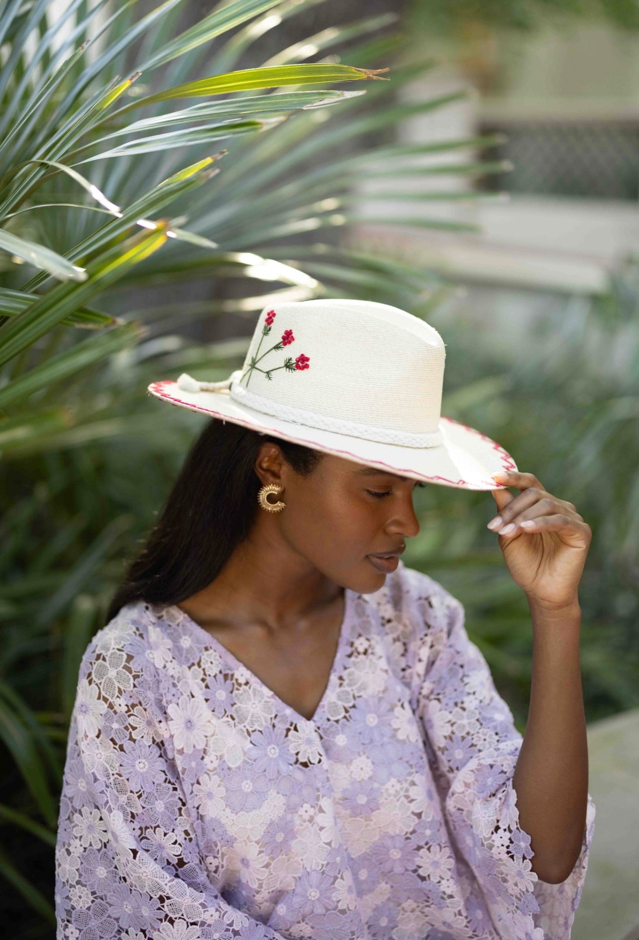 Exclusive Roja Flores Hat by Corazon Playero