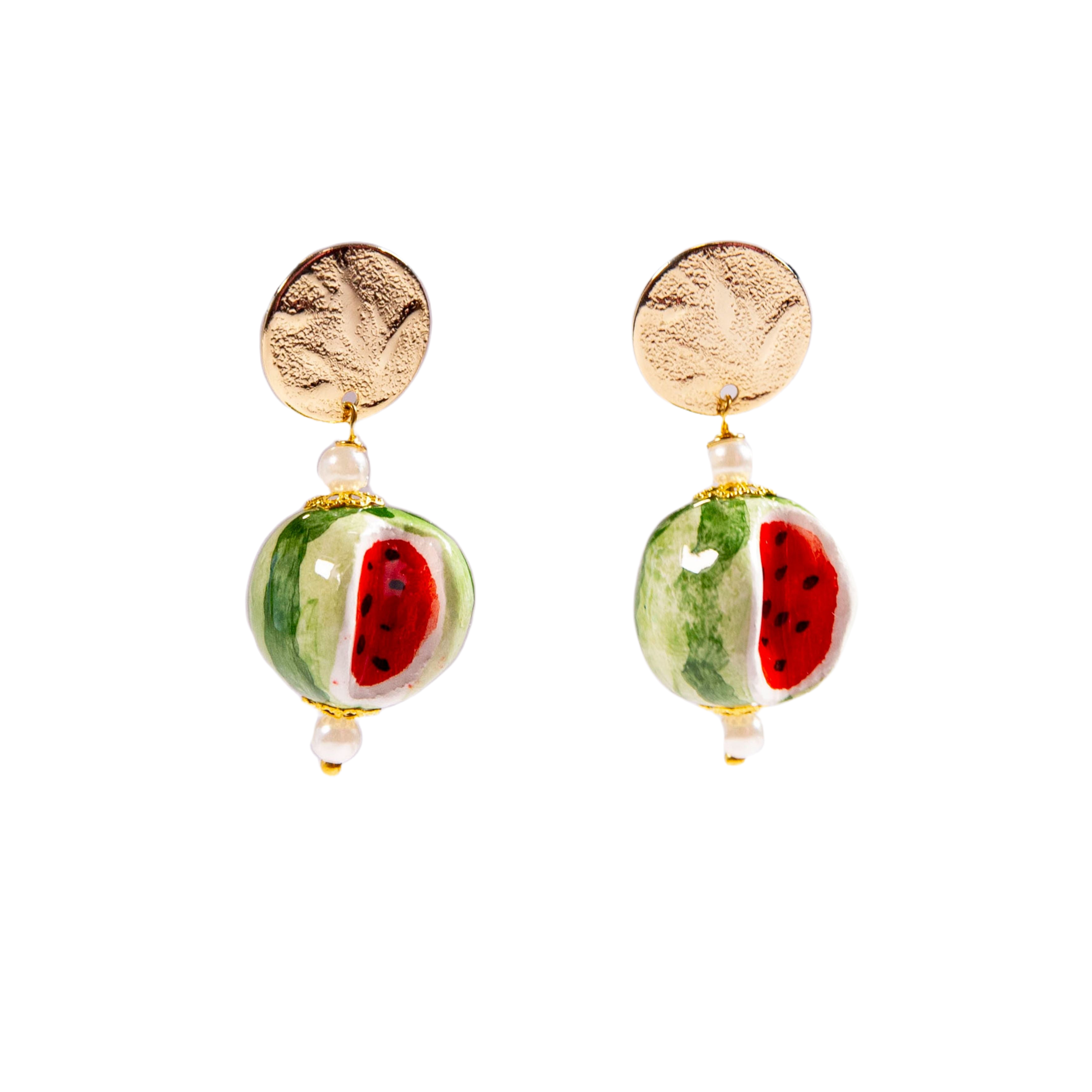 Frutta Short Ceramic Earrings by Cashfana