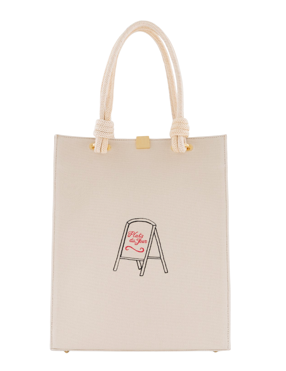 Cafe Times Tote Bag by Olympia Le Tan