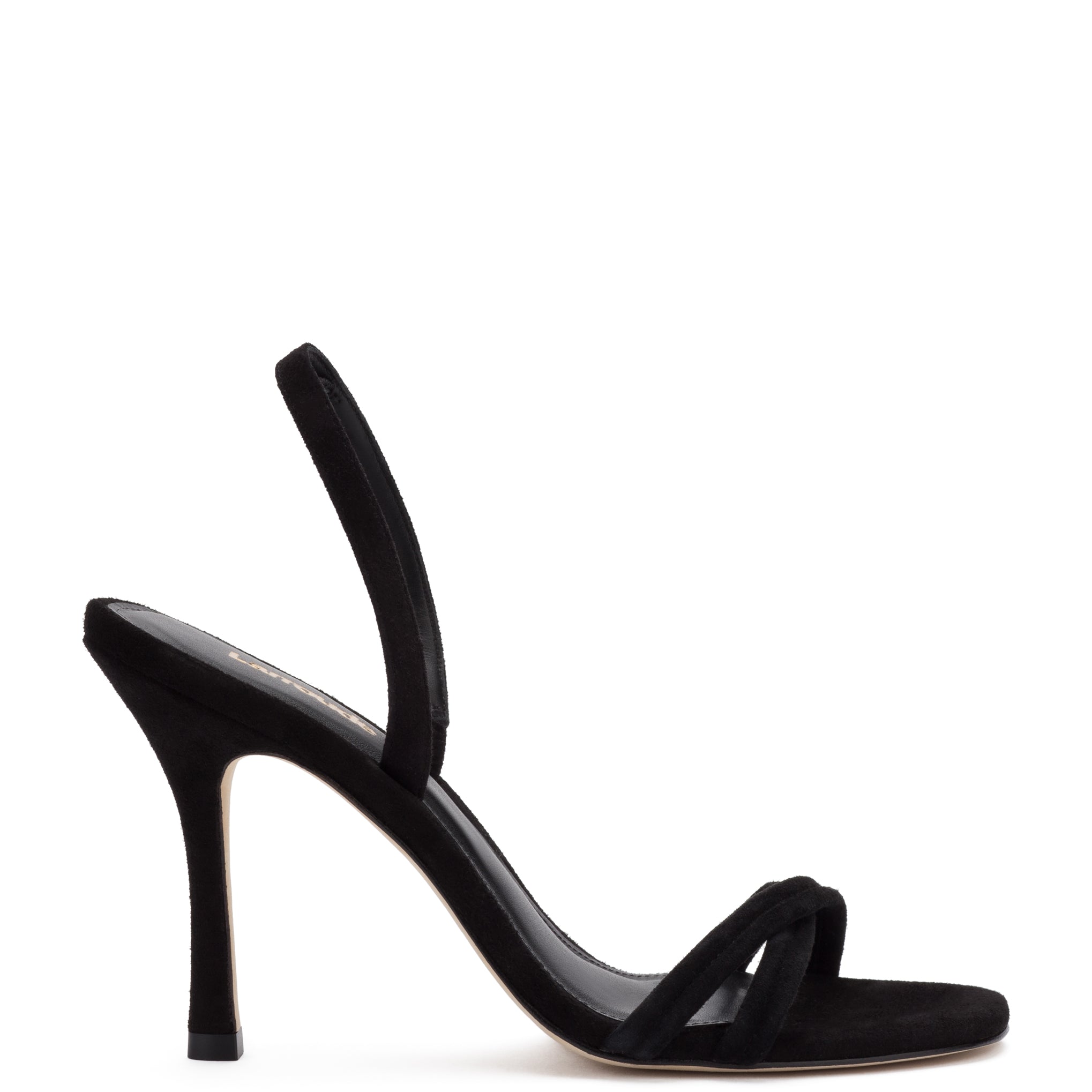 Annie Sandal In Black Suede by Larroudé