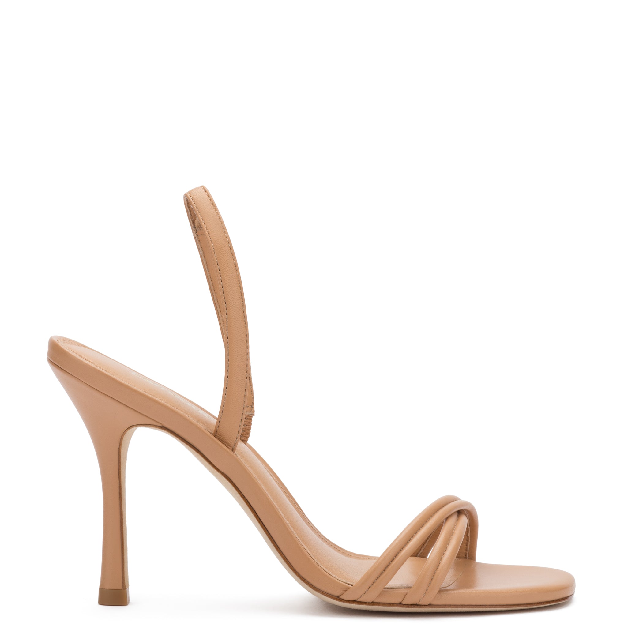 Annie Sandal In Tan Leather by Larroudé