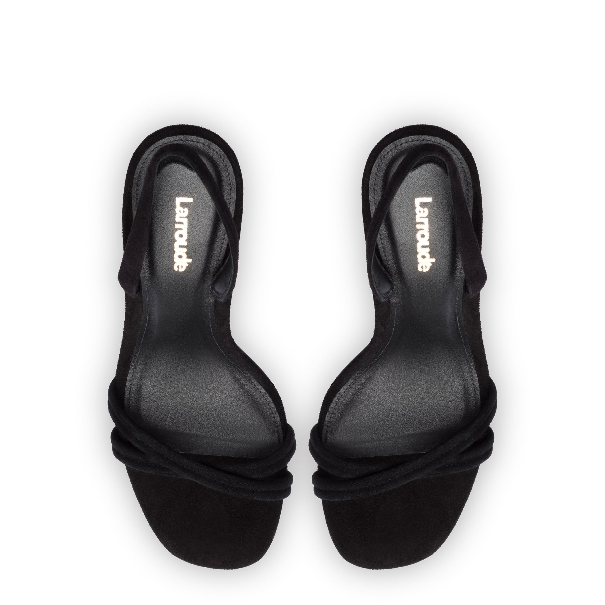 Annie Sandal In Black Suede by Larroudé