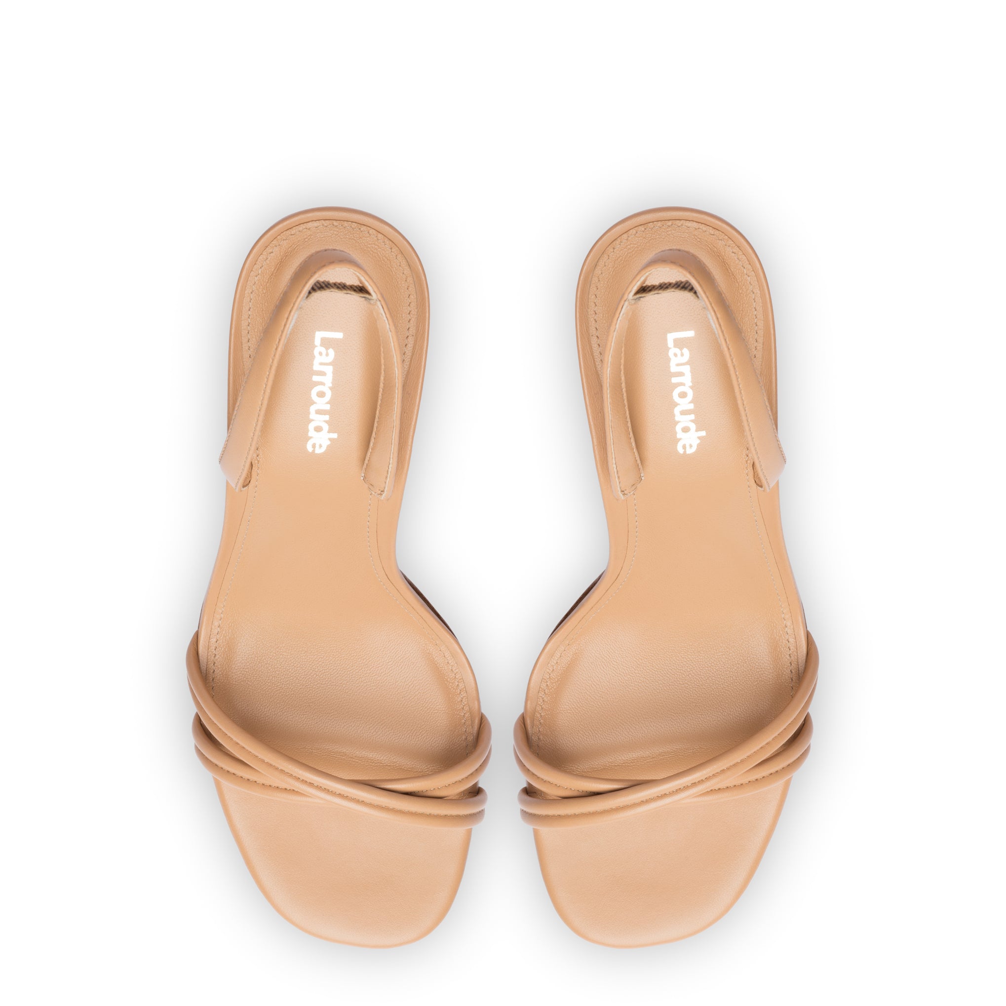 Annie Sandal In Tan Leather by Larroudé