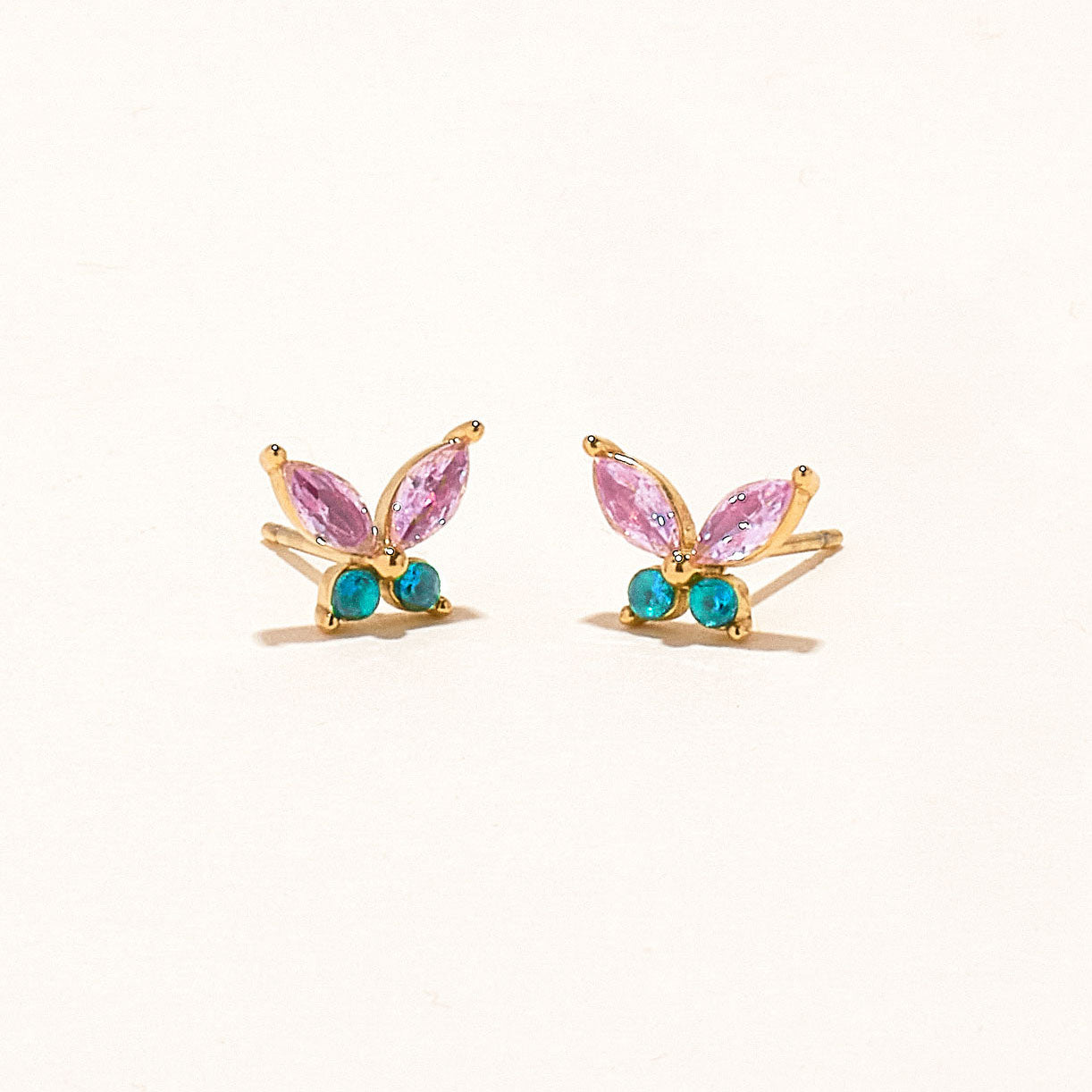 Mini Butterfly Studs Multi by Mignonne Gavigan