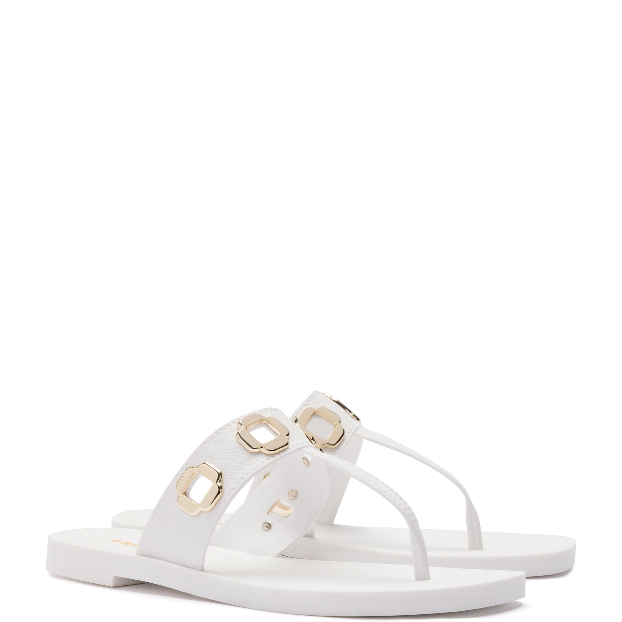 Milan S In White PVC by Larroudé