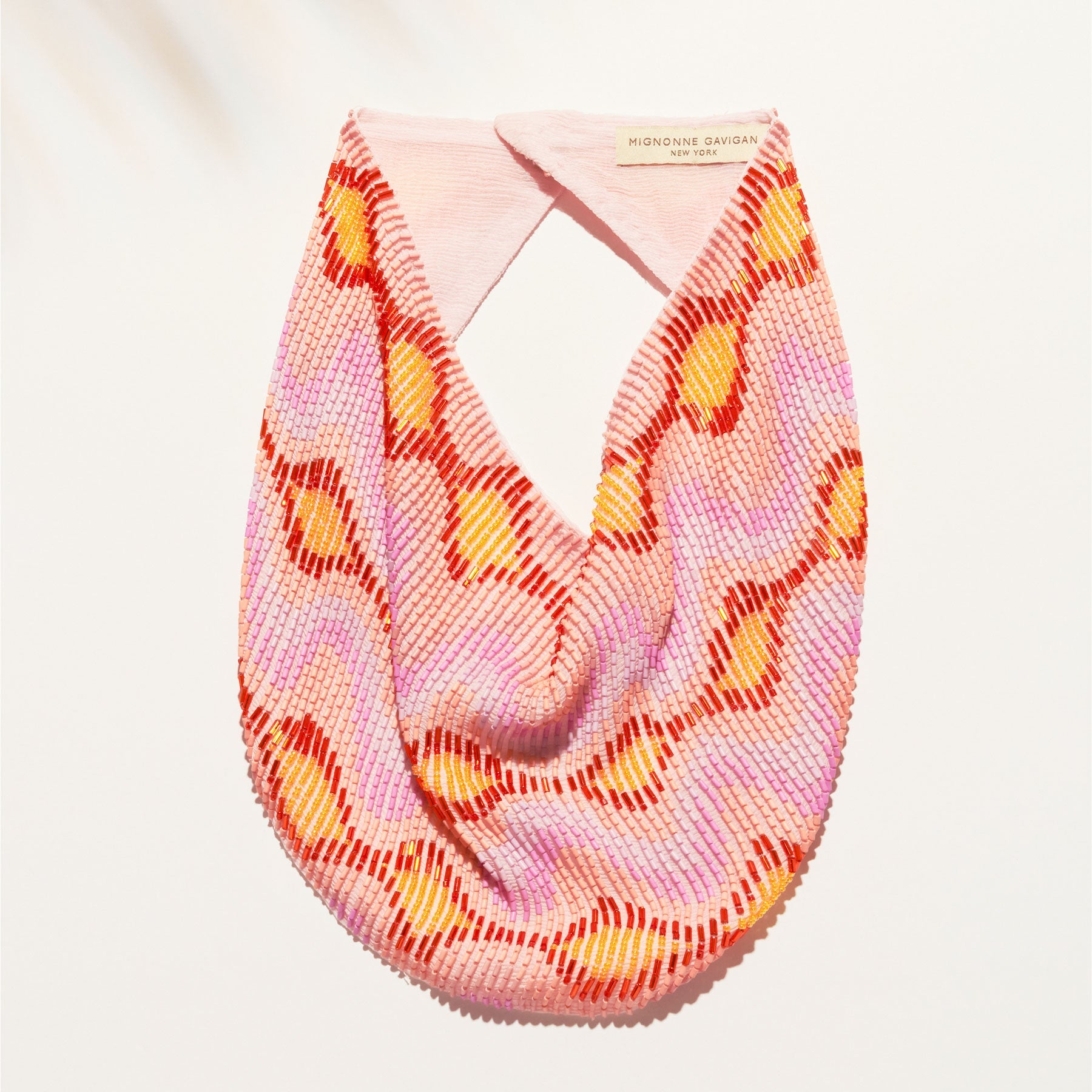 Serena Scarf Necklace Pink by Mignonne Gavigan