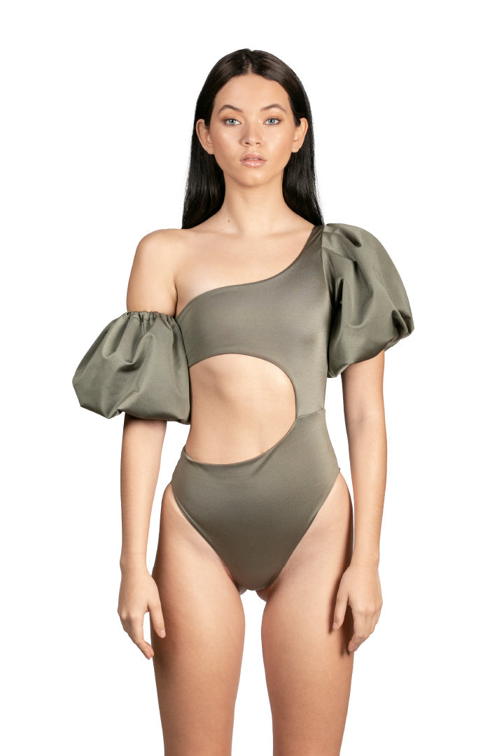 Federica One Piece in Green by Sanlier