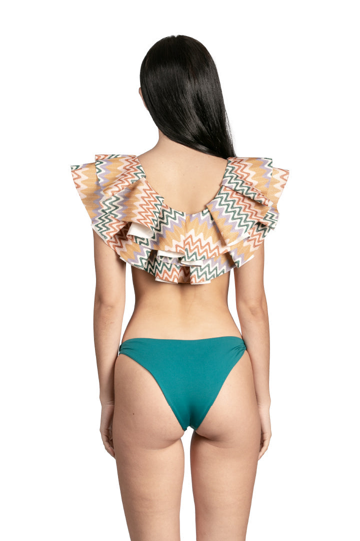 Carmen Ruffle Bikini Top by Sanlier