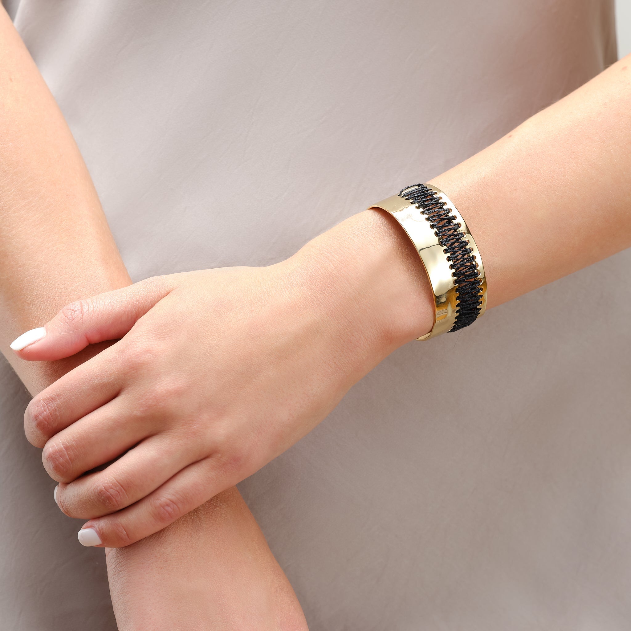 Luan Gold Cuff Bracelet by Akola