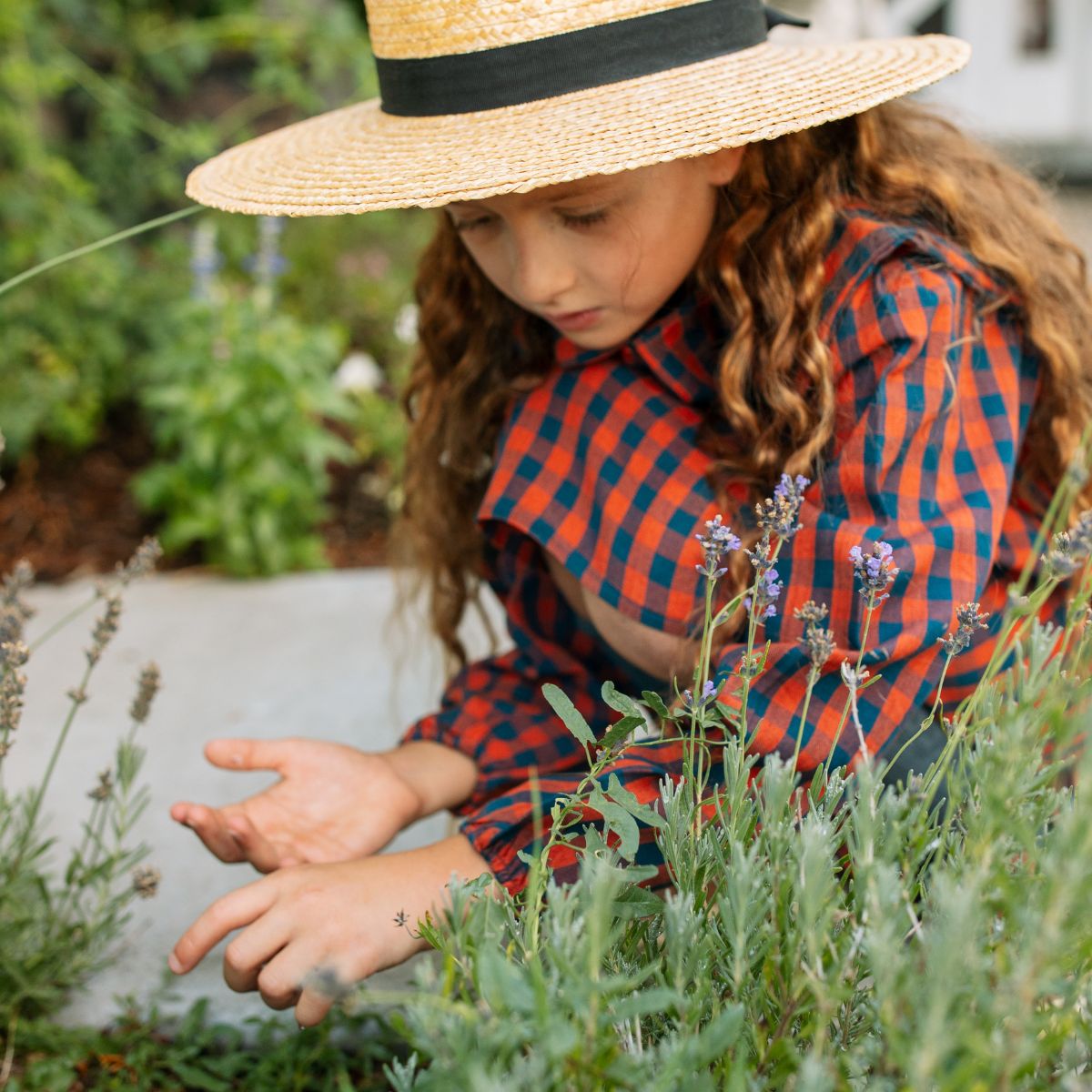 Charlie Girl Dress in Navy Peony by Folklore Las Ninas