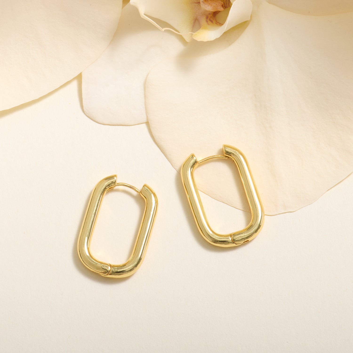 Pia Hoop Earrings Gold by Mignonne Gavigan