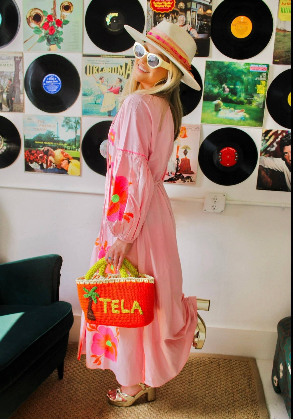 Florida Florals-Pink by Tela Mercantile