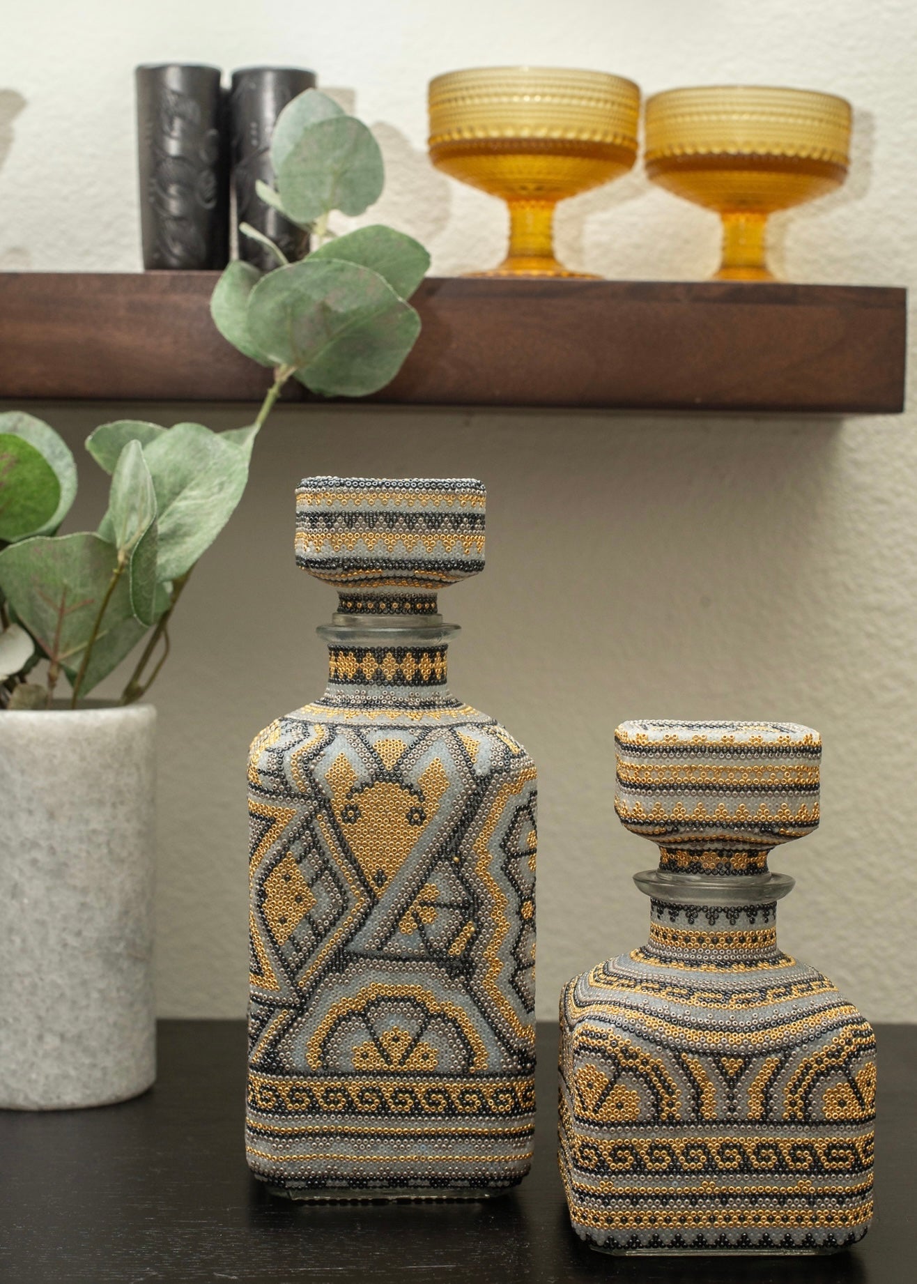 Huichol Decanter - Oro by Agave