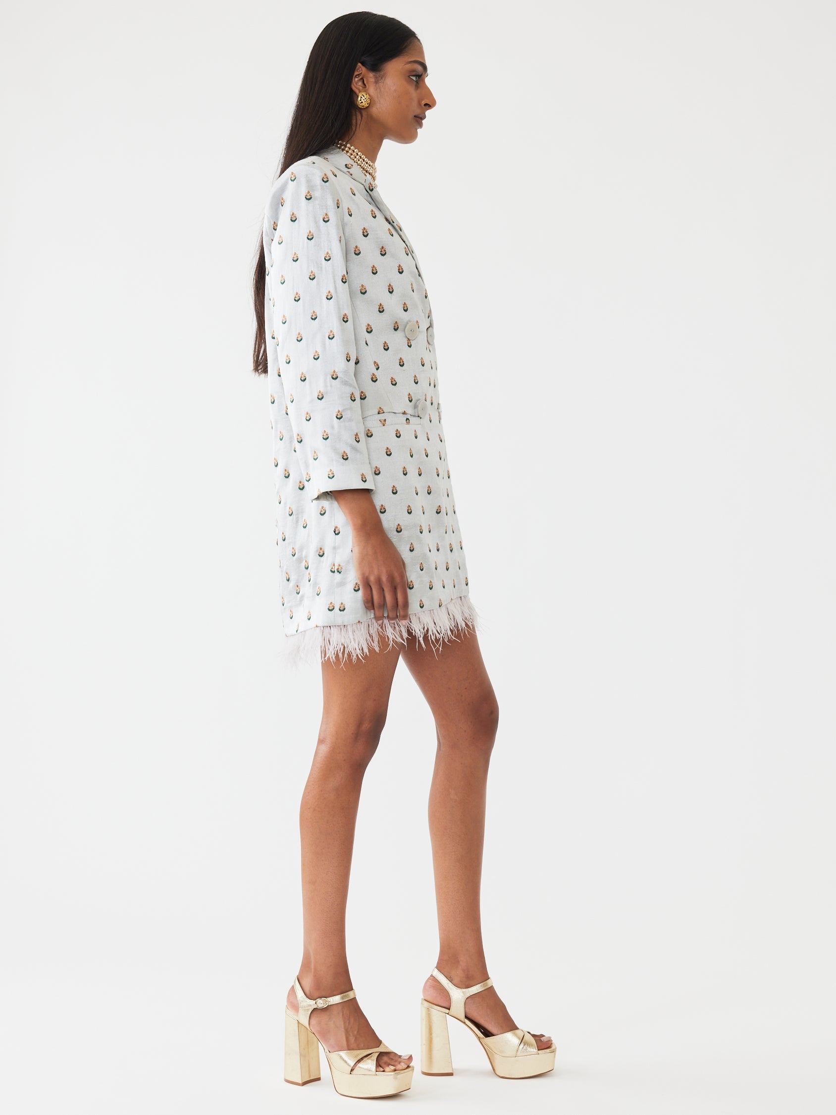 Alex Embroidered Blazer Dress by Eddy