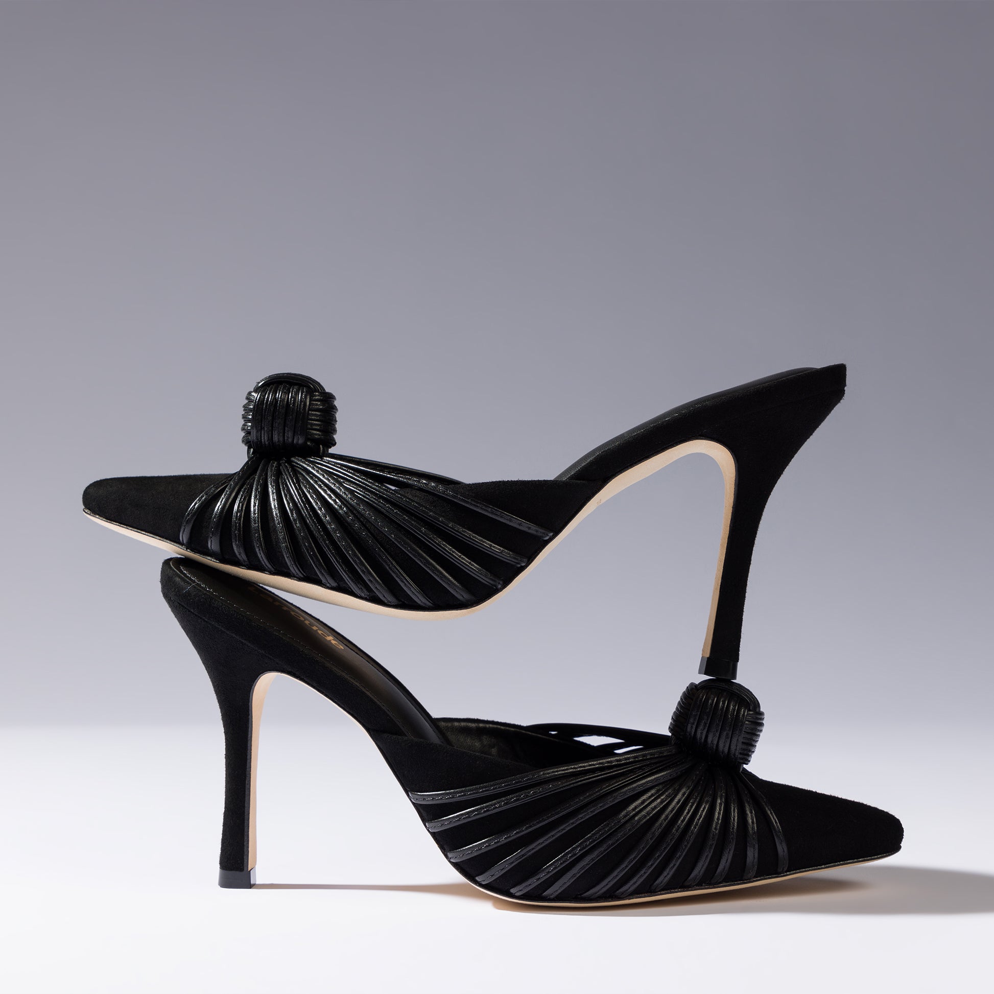 Valerie Pump In Black Suede by Larroudé