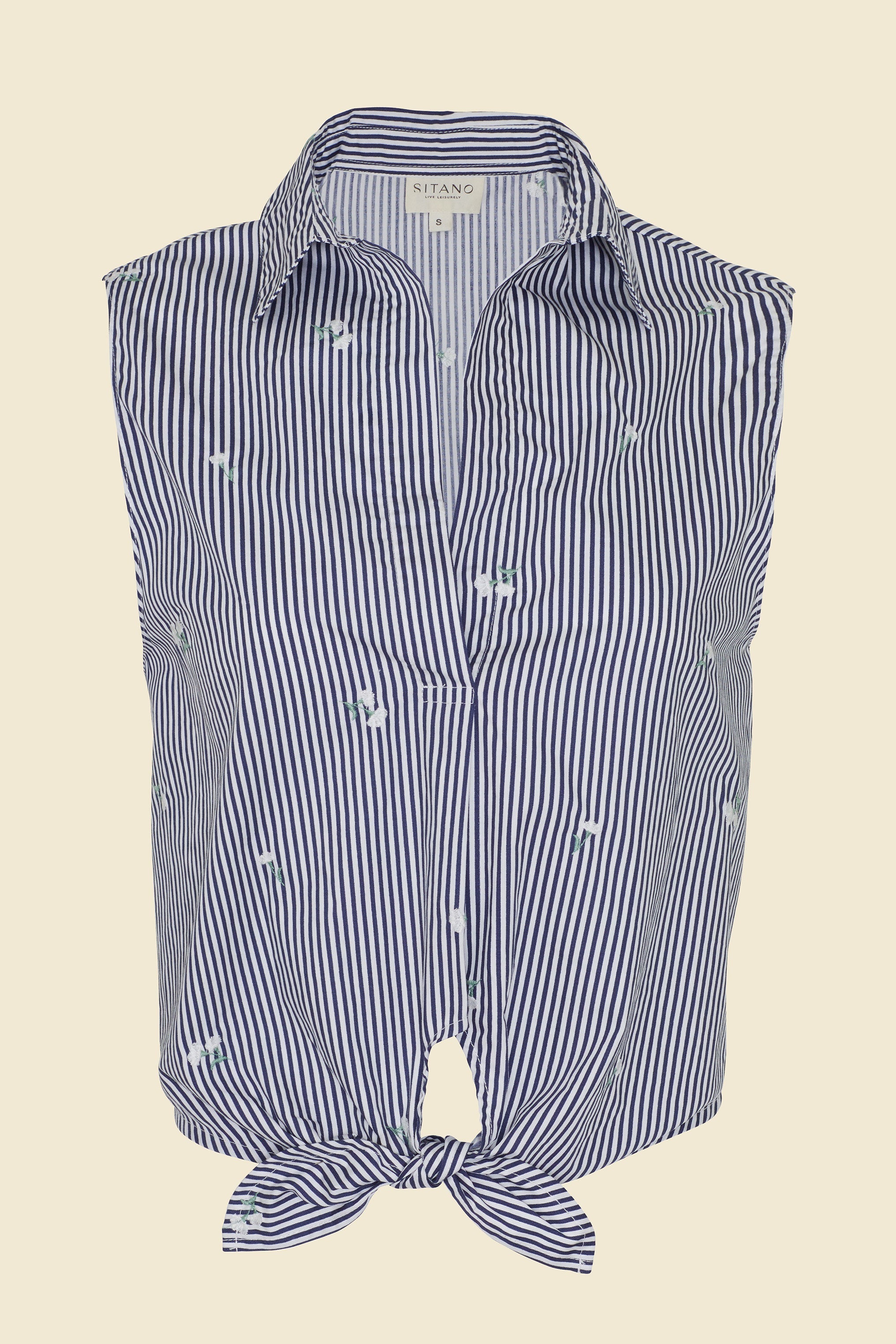 Sole Shirt - Navy & White Stripes by Sitano