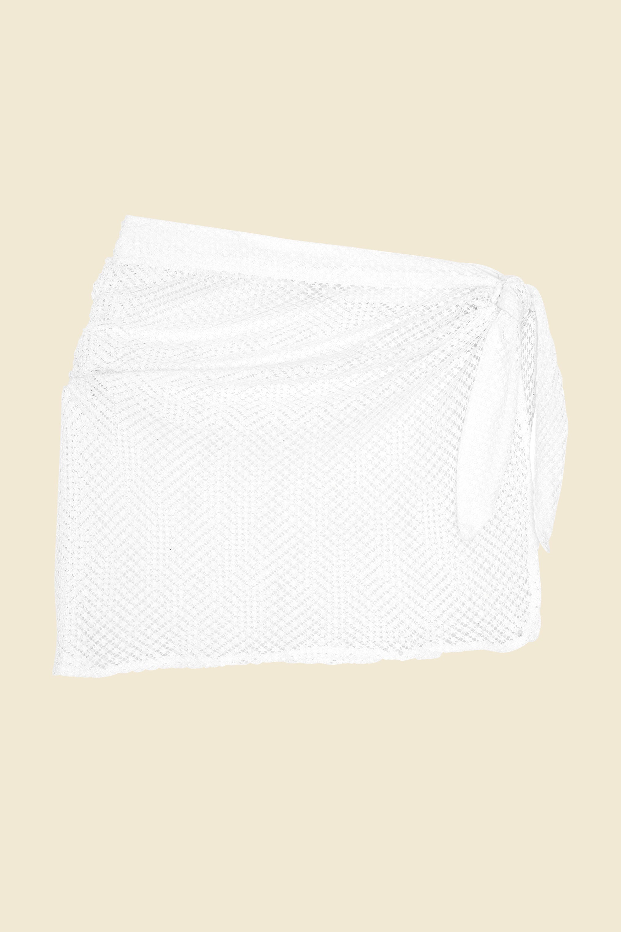 Sicily Sarong - White Crochet by Sitano