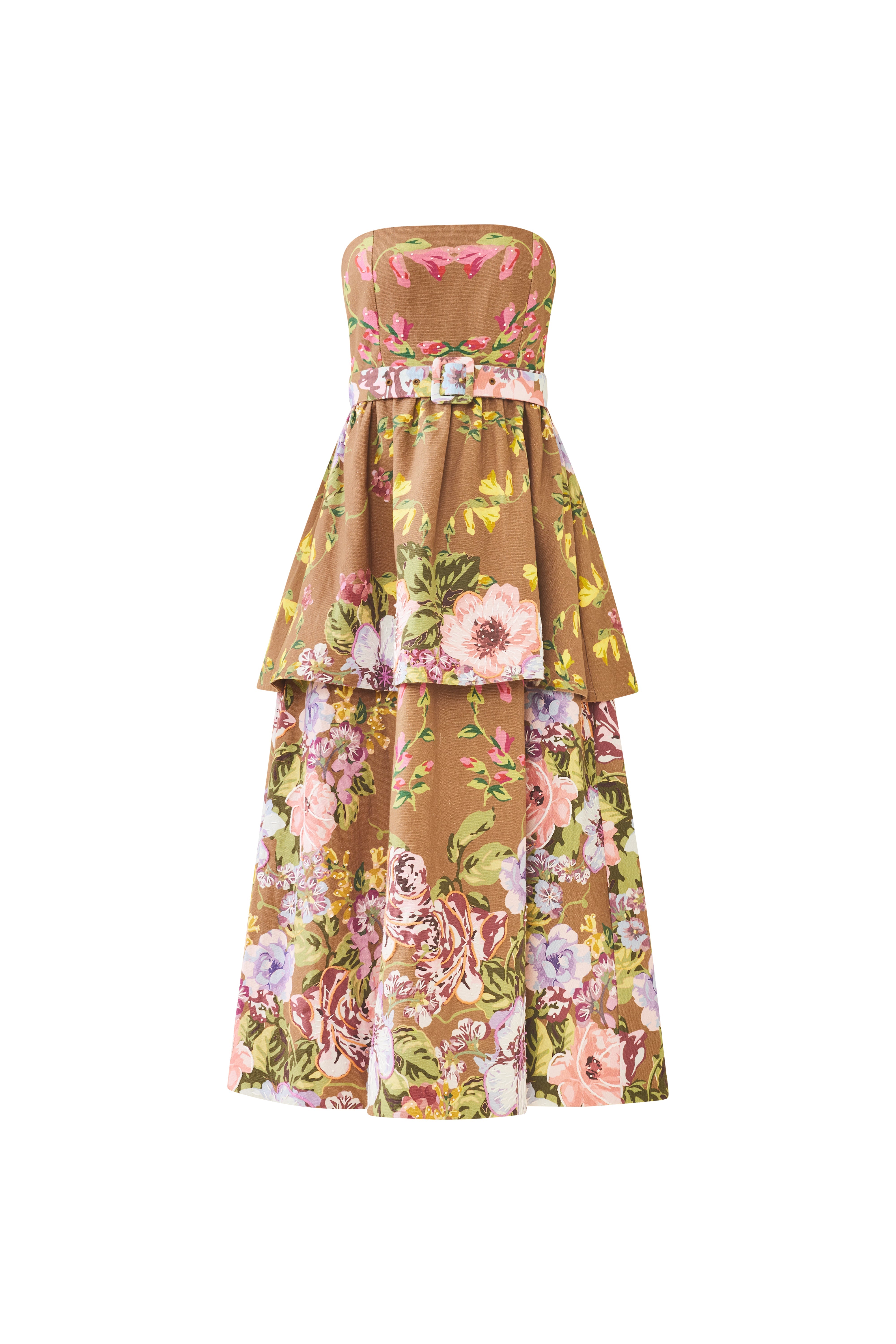 Daisy Dress in Caramel Victorian Floral by Eddy