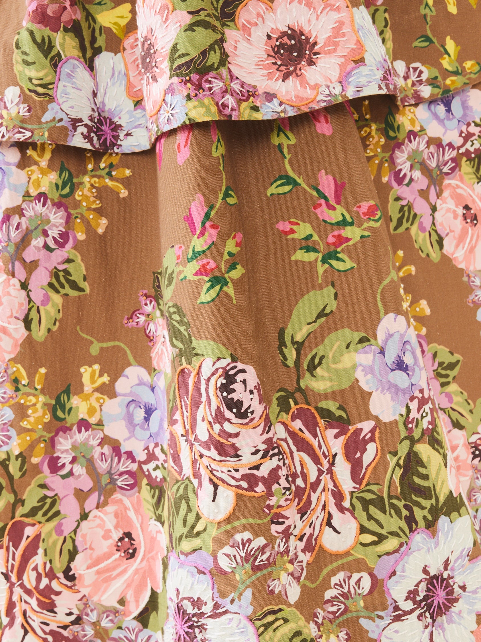 Daisy Dress in Caramel Victorian Floral by Eddy