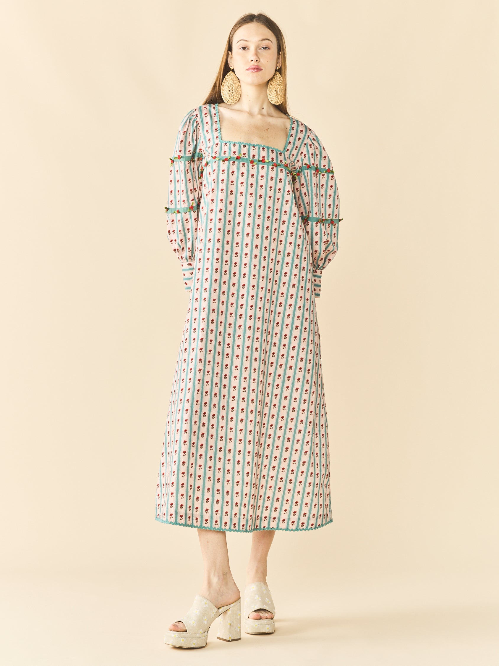 Tara Dress in Poppy Fields Floral by Eddy