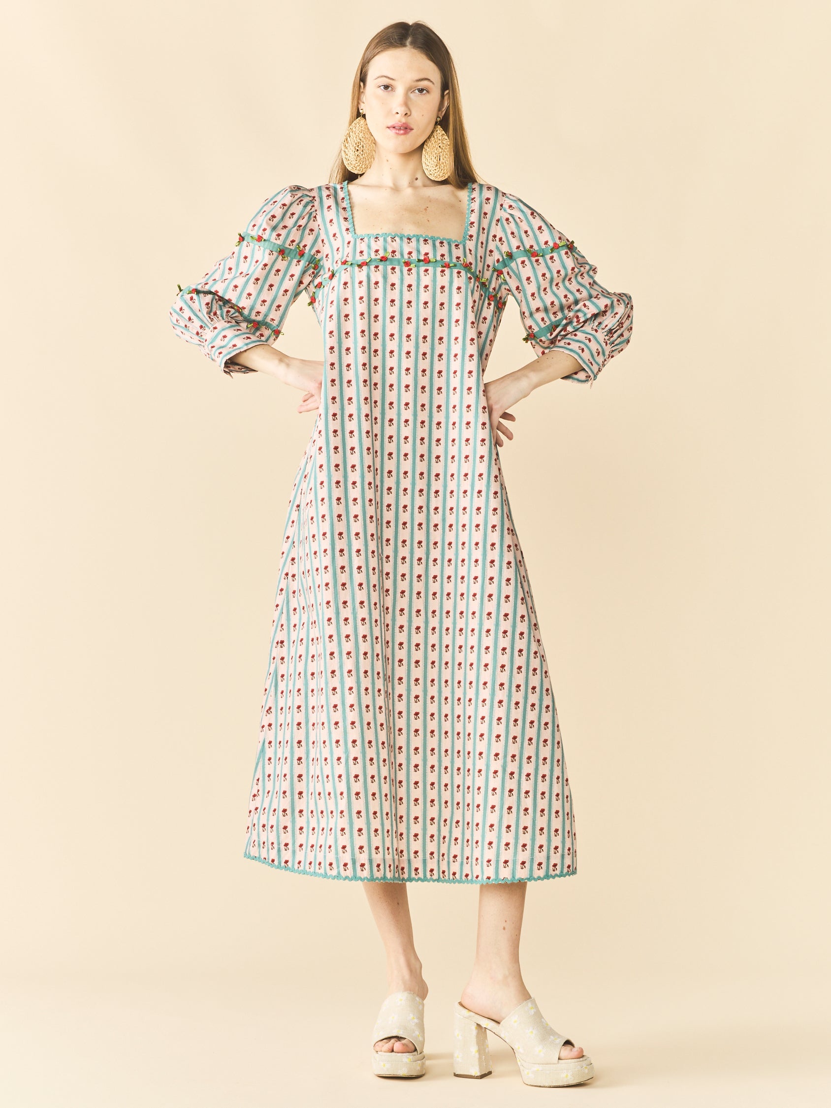 Tara Dress in Poppy Fields Floral by Eddy