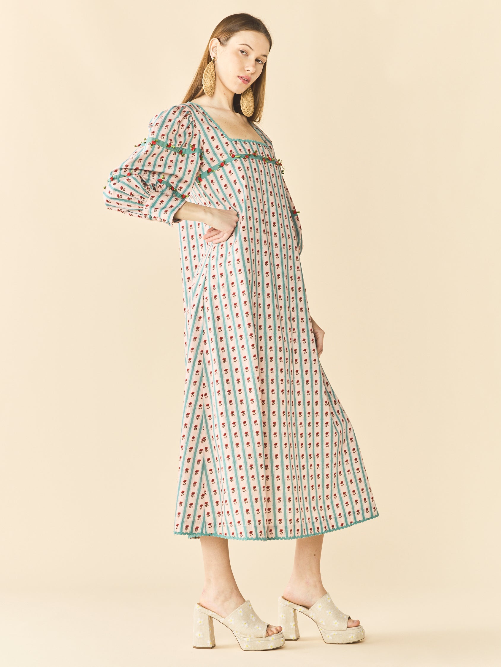 Tara Dress in Poppy Fields Floral by Eddy