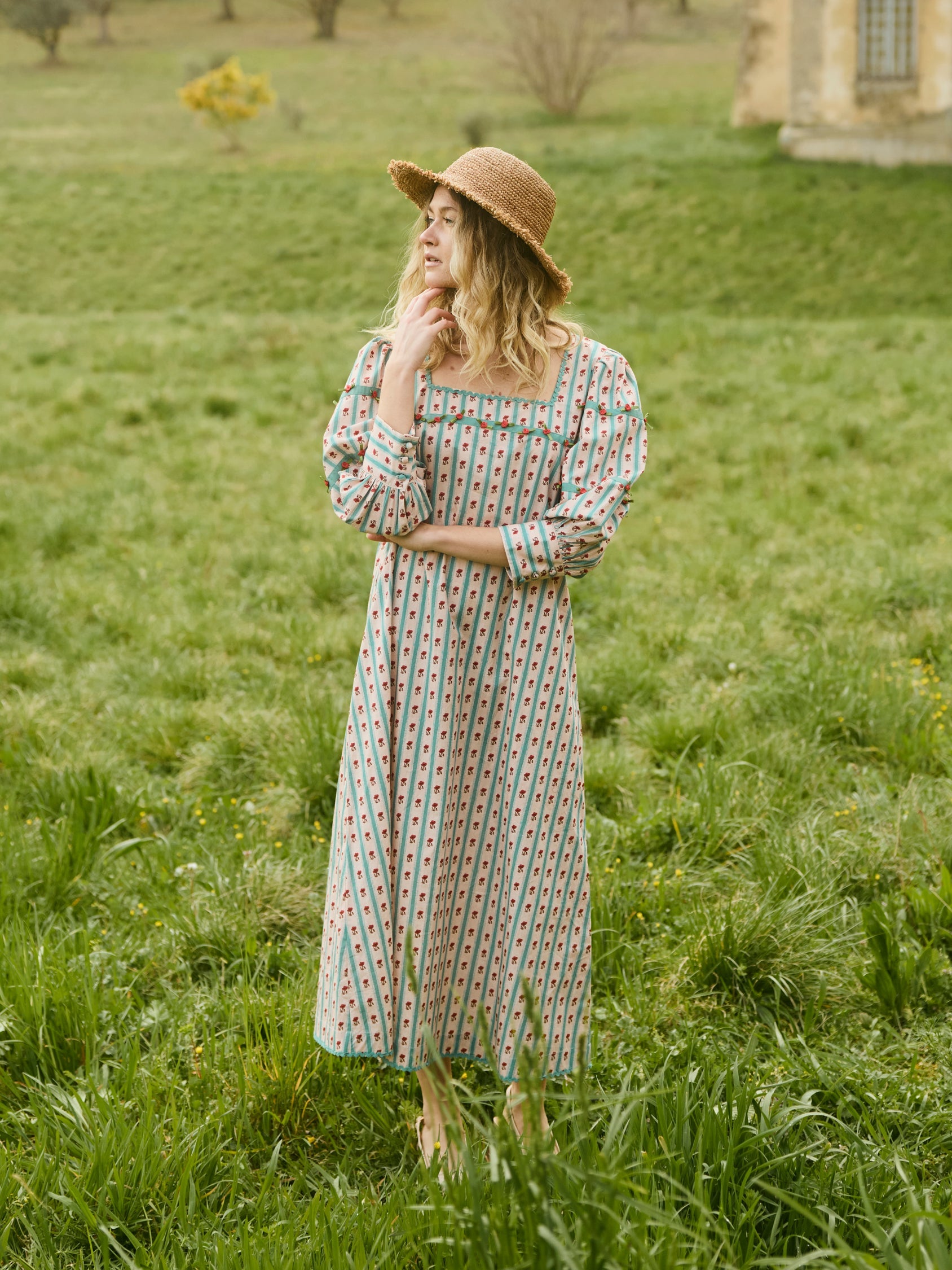 Tara Dress in Poppy Fields Floral by Eddy