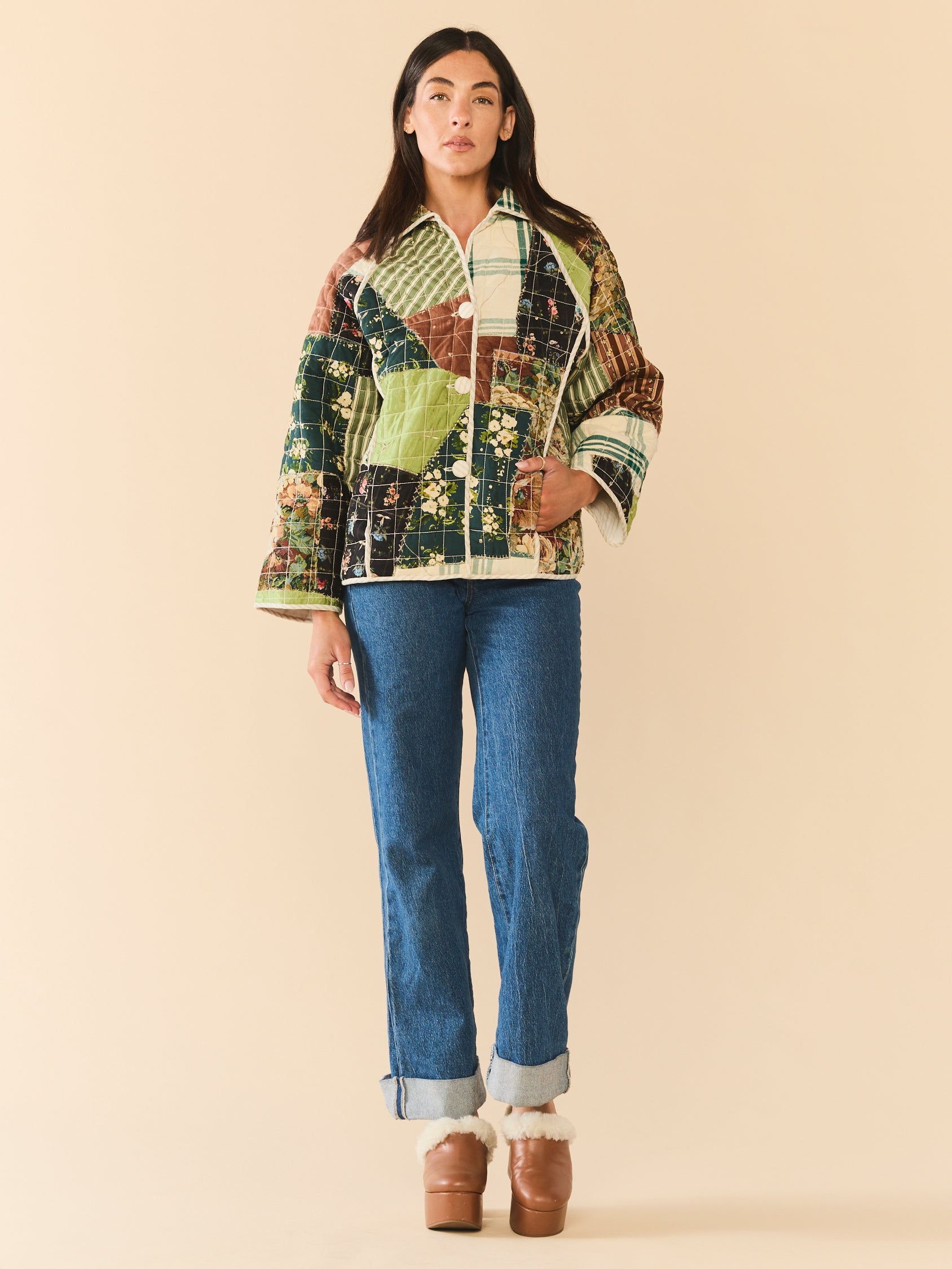 Quilted Scrap Jacket by Eddy