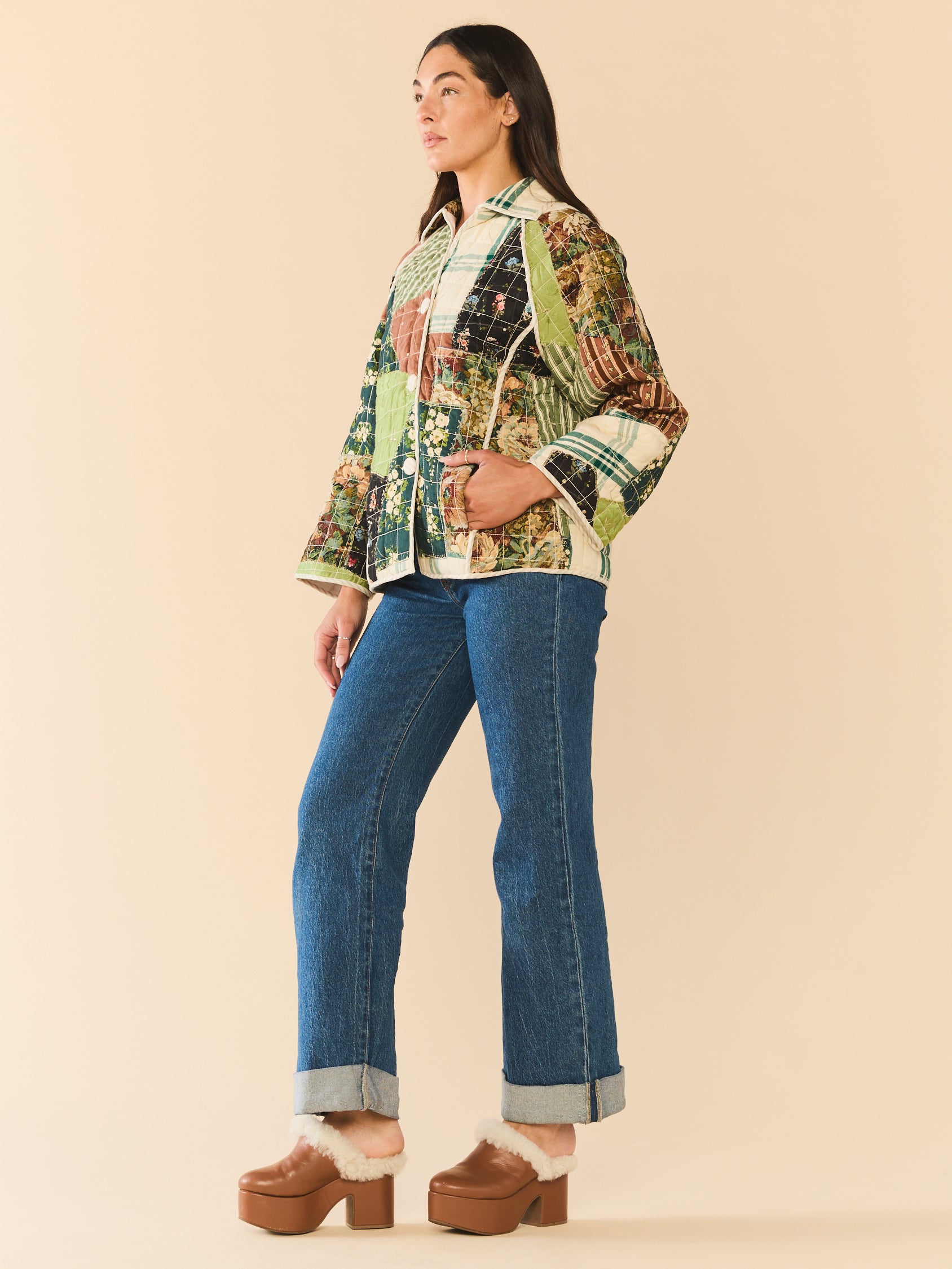 Quilted Scrap Jacket by Eddy