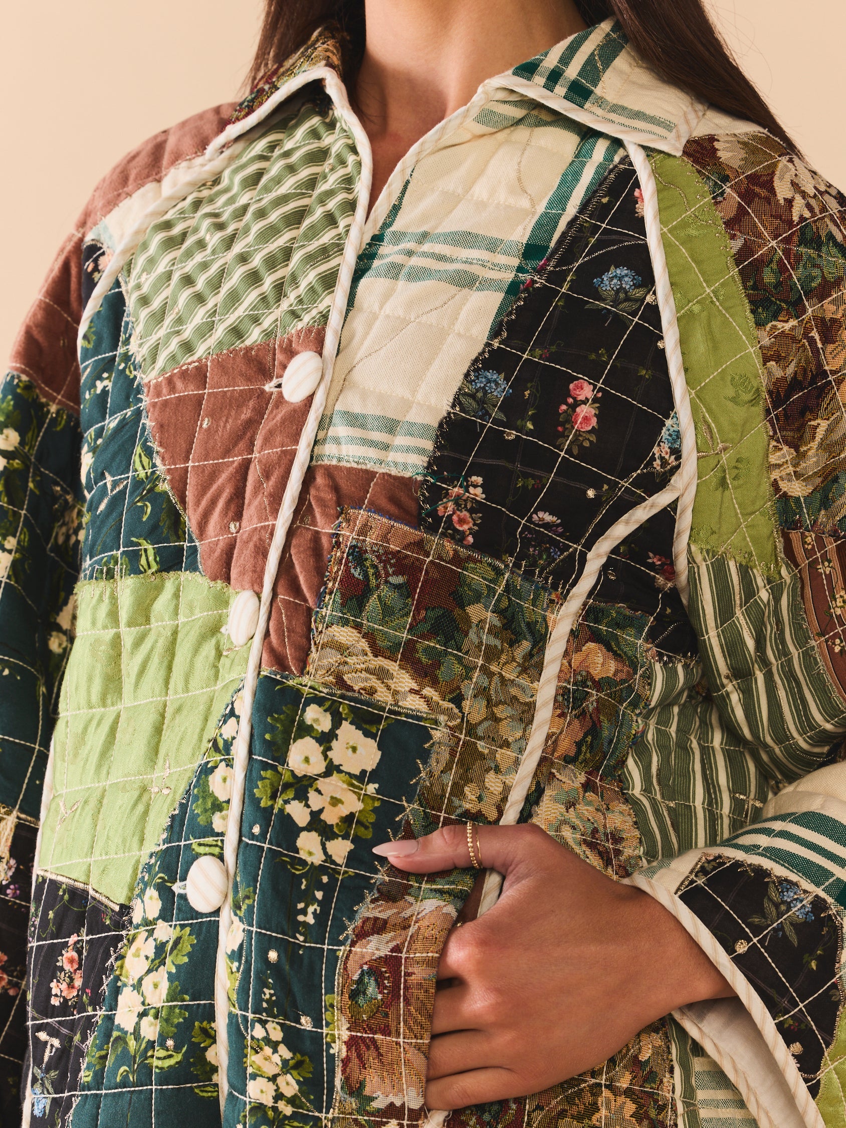 Quilted Scrap Jacket by Eddy