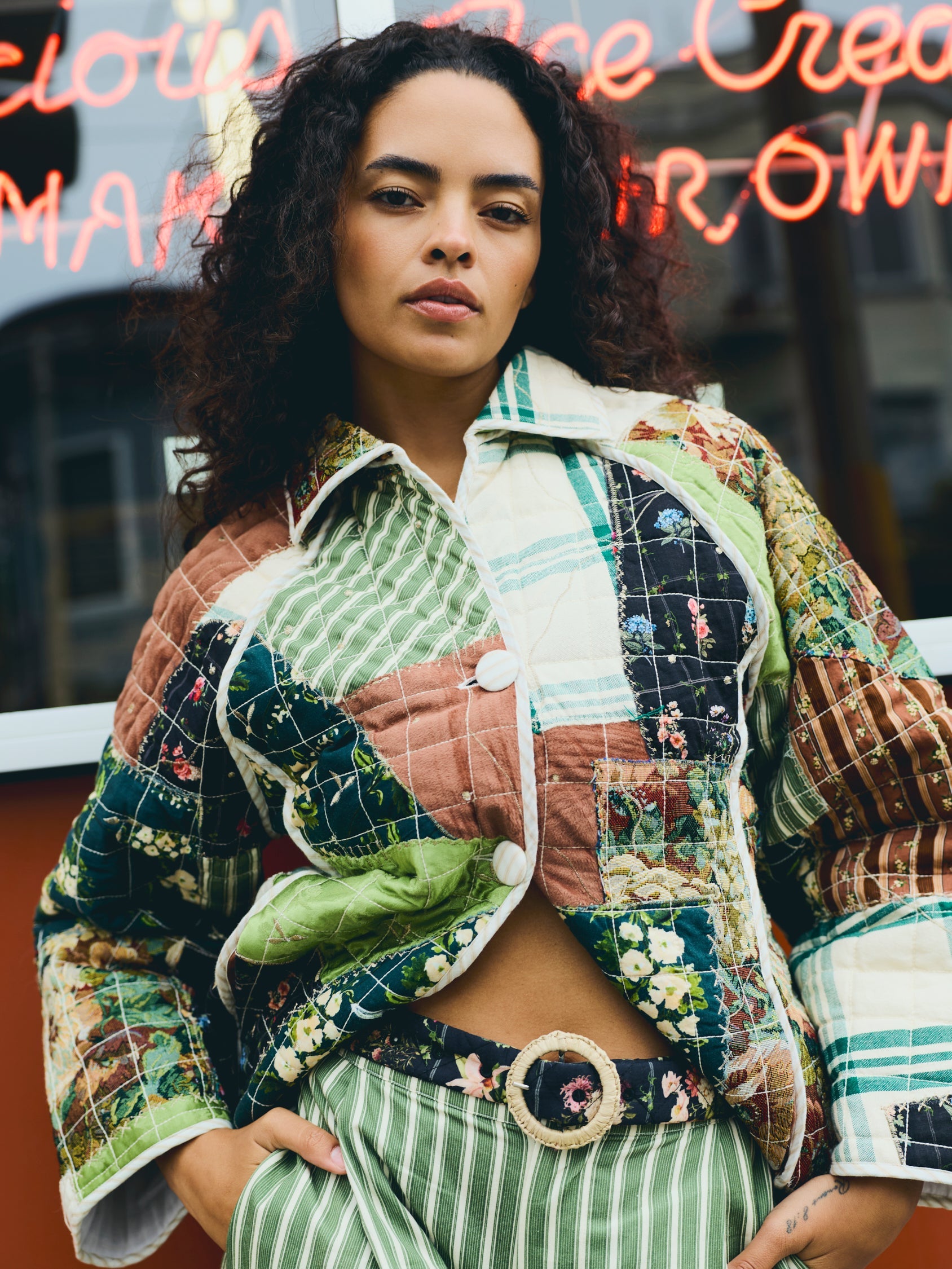 Quilted Scrap Jacket by Eddy