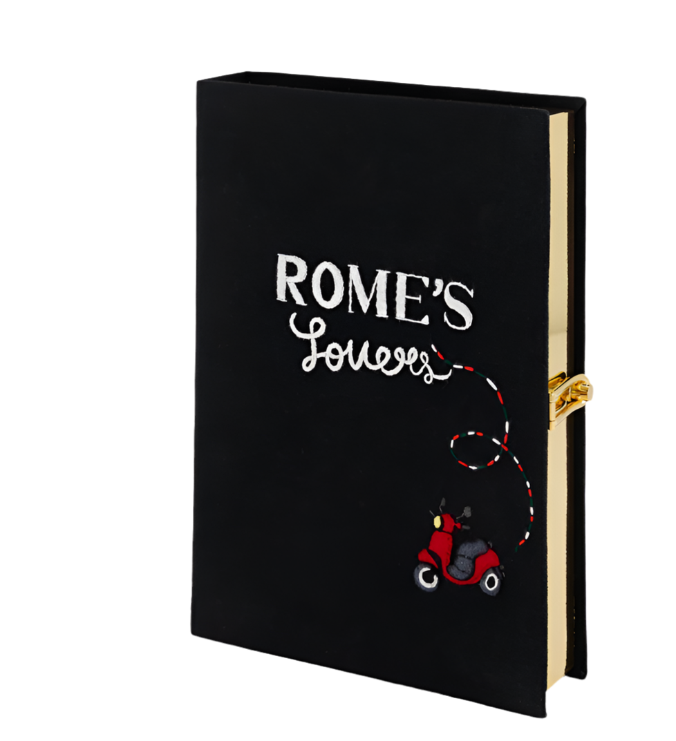 Rome's Lover's Book Clutch by Olympia Le Tan