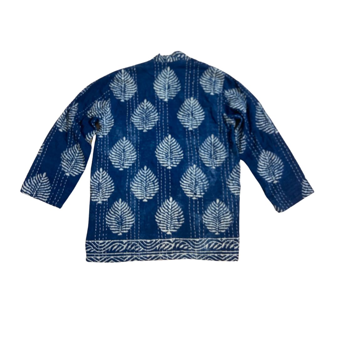 The Blue & White Madeline Patterned Jacket by Blue Door London