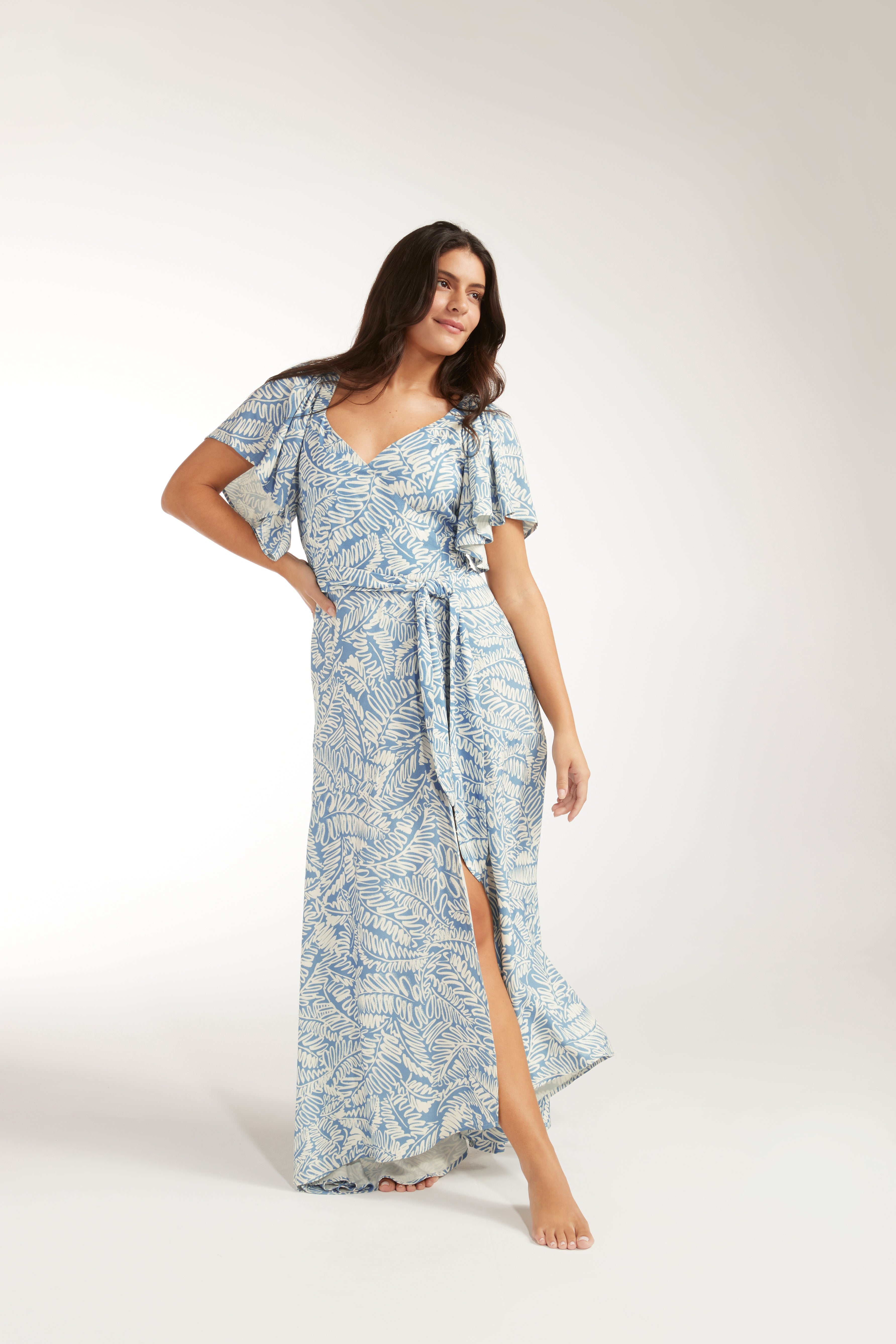 Adriana Wrap Dress by Hermoza