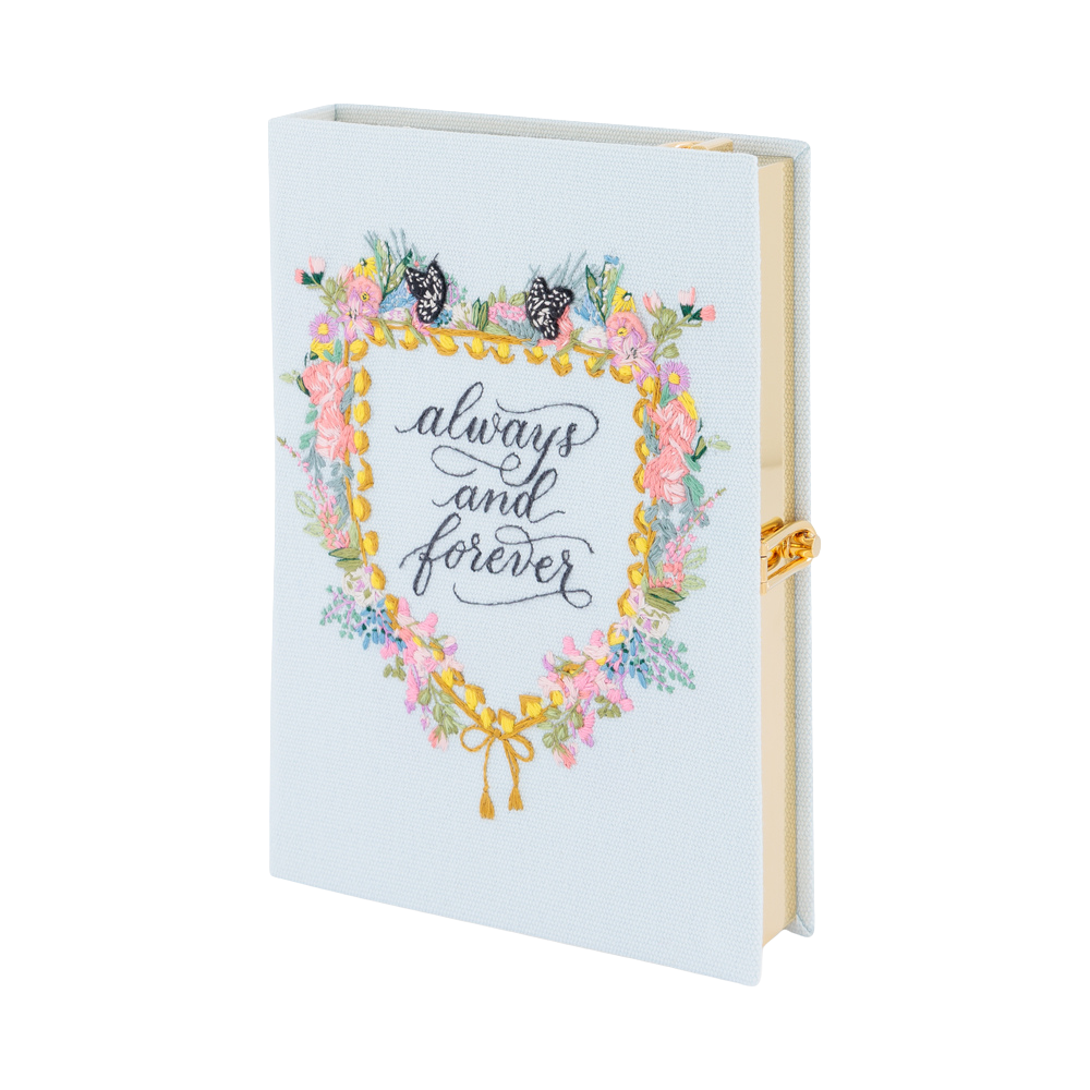 Always and Forever Strapped Book Clutch by Olympia Le Tan