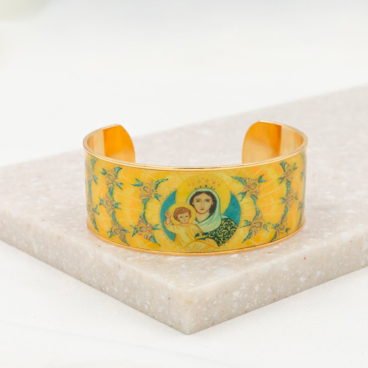 Magnificat Sacred Icon Cuff by My Saint My Hero