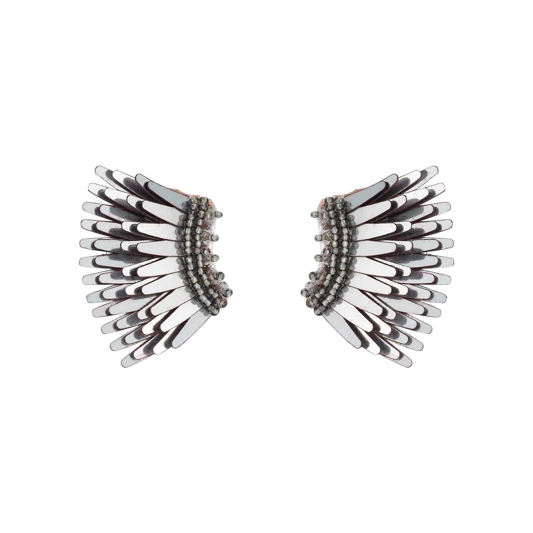 Micro Madeline Earrings Gunmetal by Mignonne Gavigan
