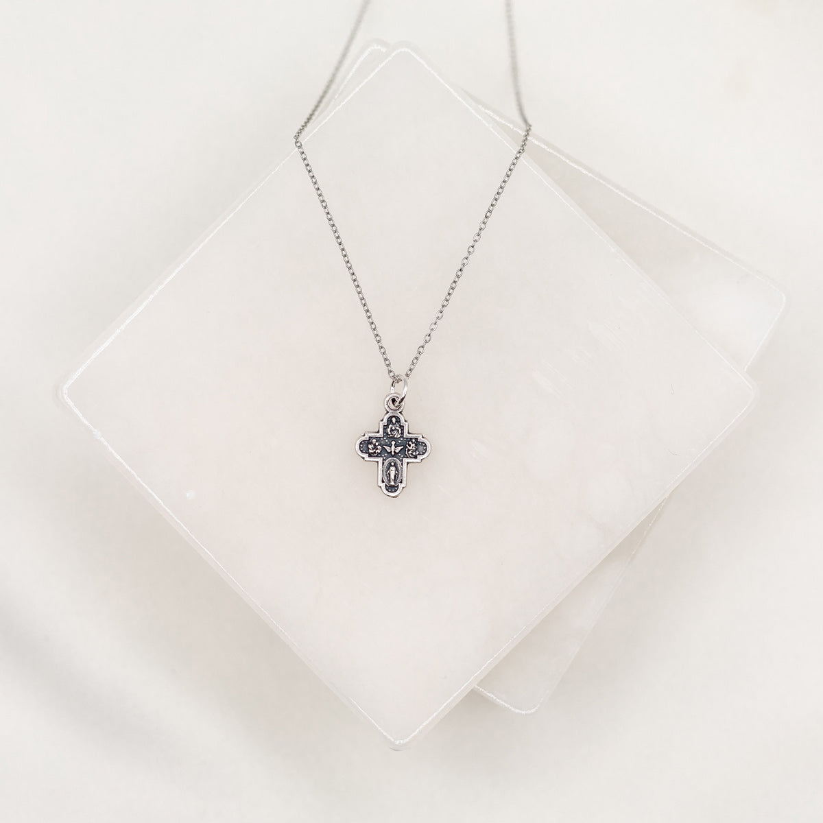 Heavenly Blessings Cross Necklace by My Saint My Hero
