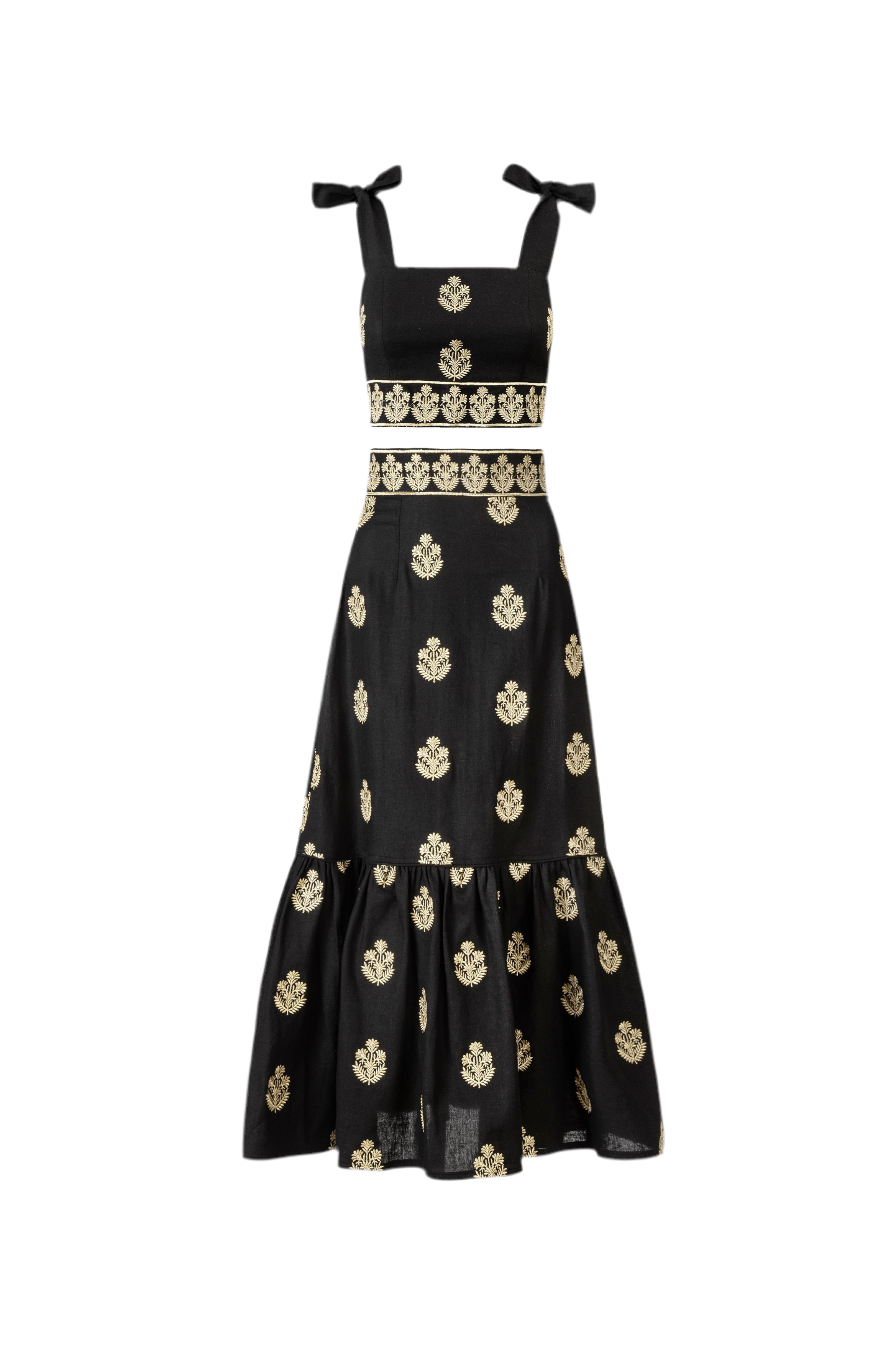 Begum Set - Black & Gold by RosewaterHouse