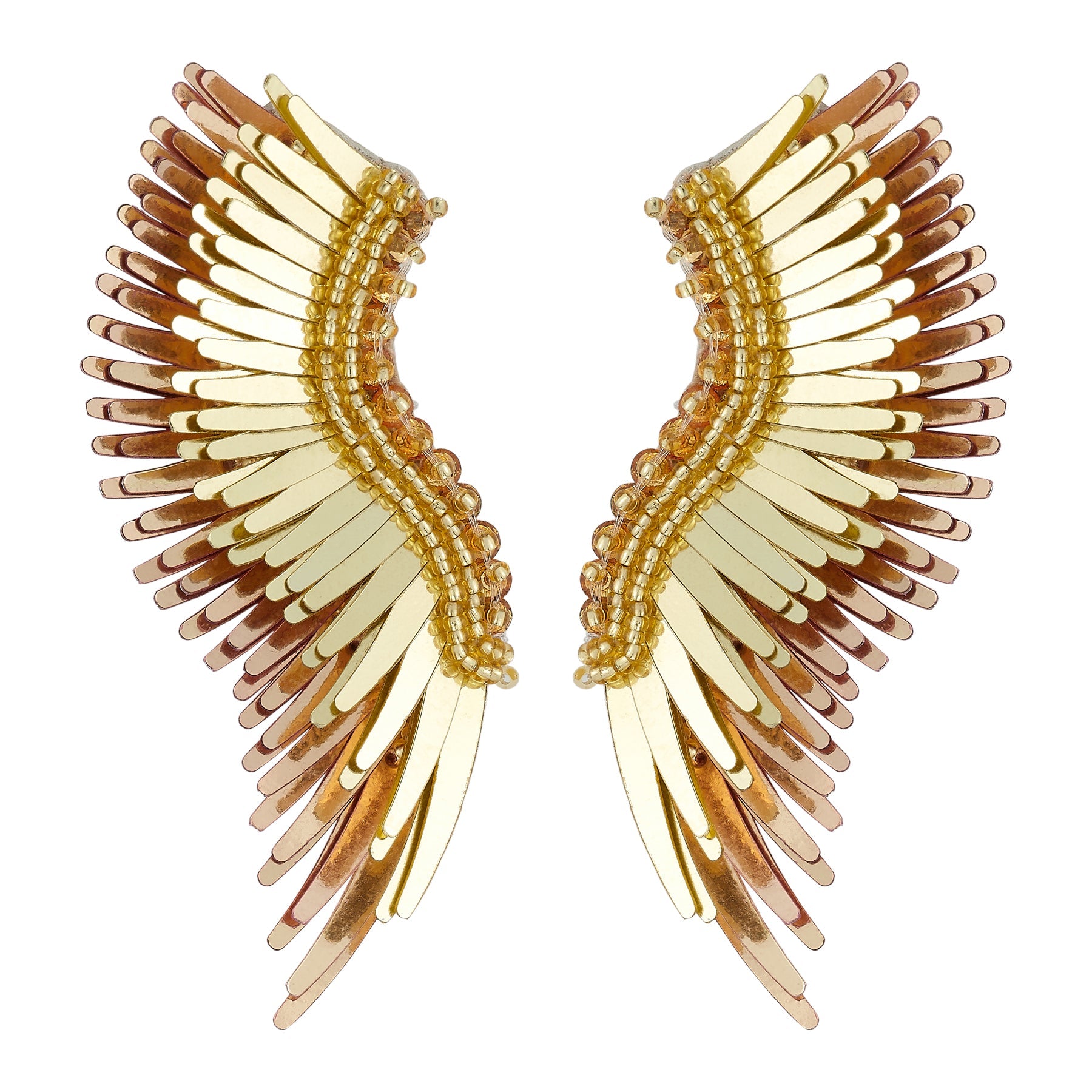 Midi Madeline Earrings Rose Gold Gold by Mignonne Gavigan