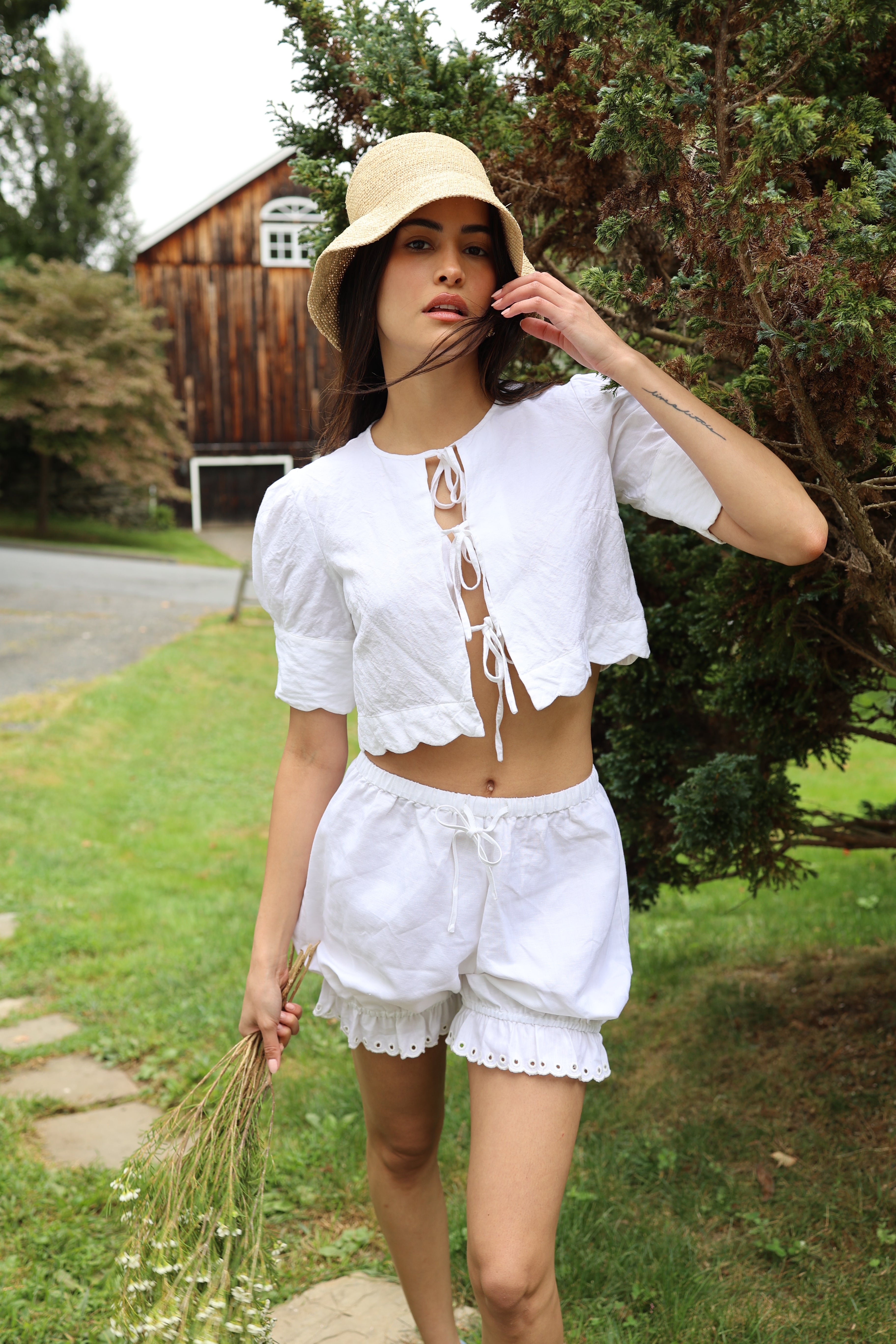 Scalloped Top White by Sister