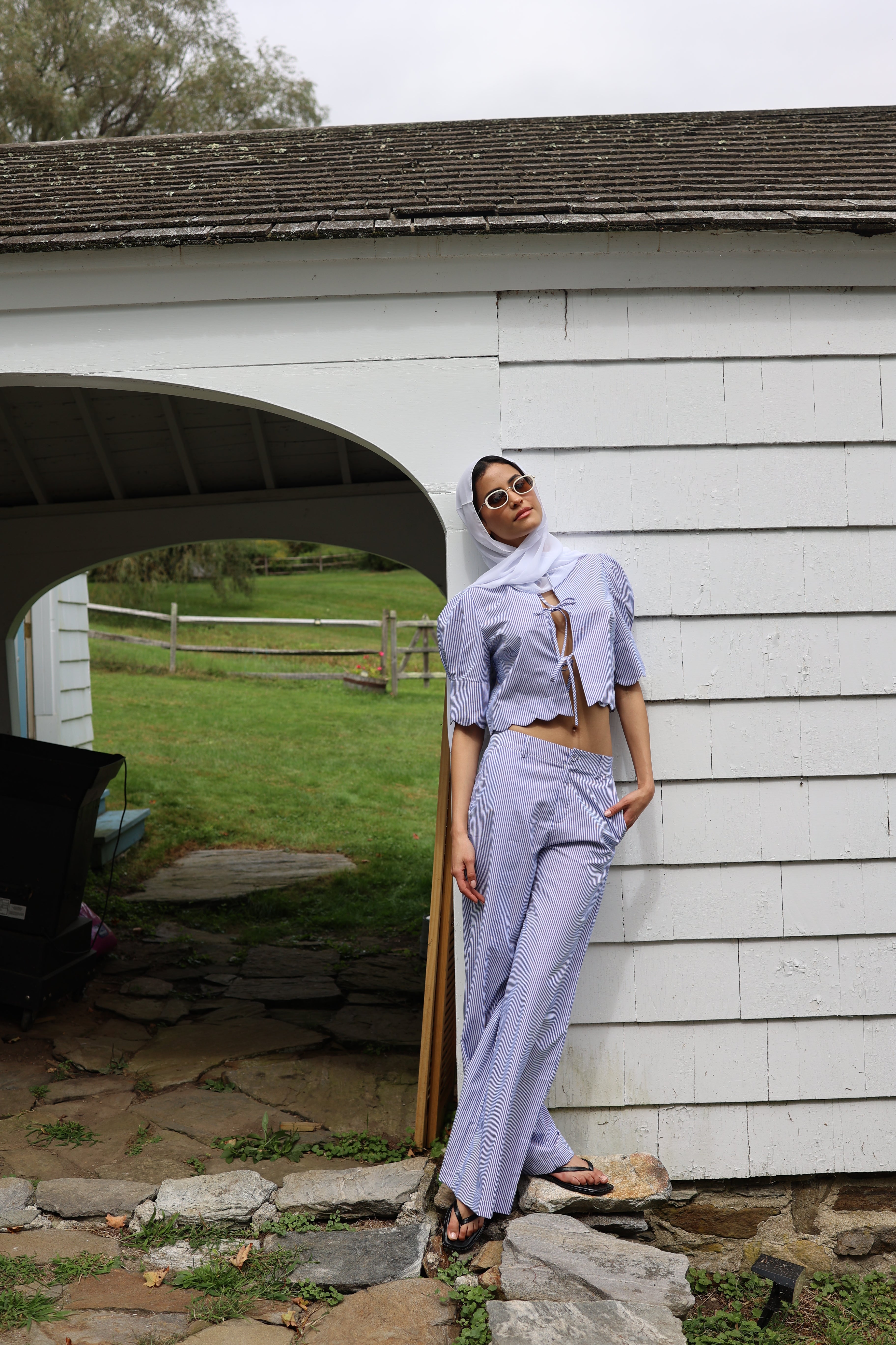 Portofino Pant Blue Stripe by Sister