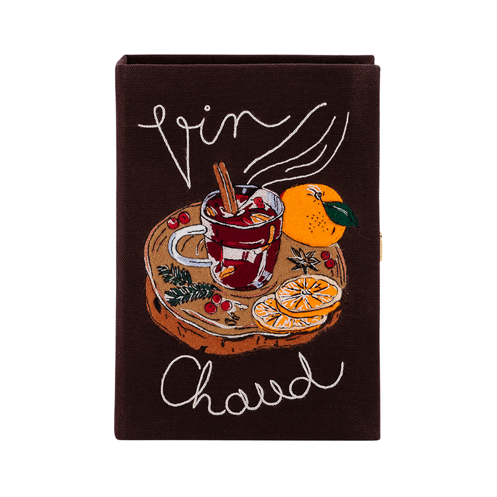 Vin Chaud Book Clutch by Olympia Le-Tan