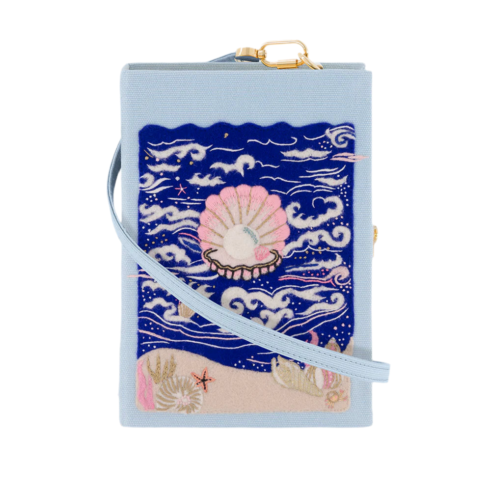 Sea Wonders Book Clutch (Strapped) by Olympia Le-Tan