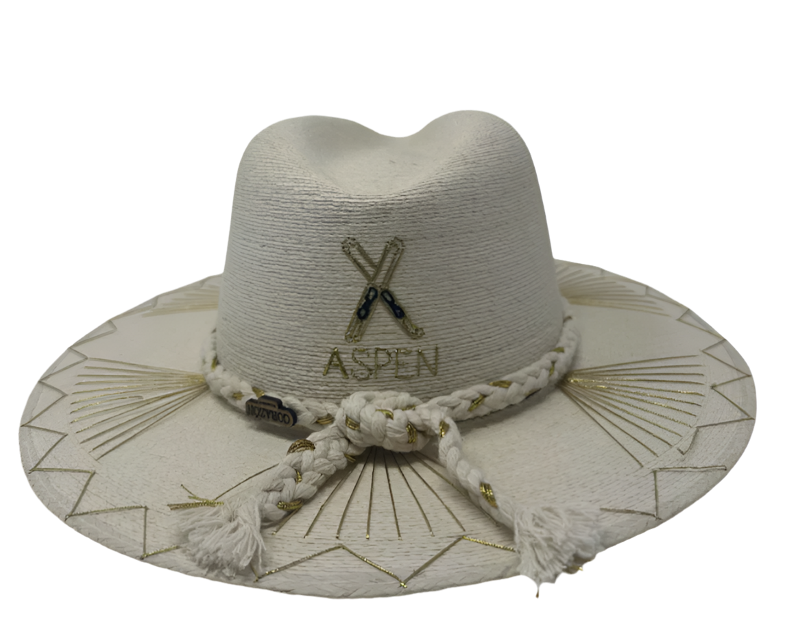 Exclusive Gold Aspen Hat by Corazon Playero