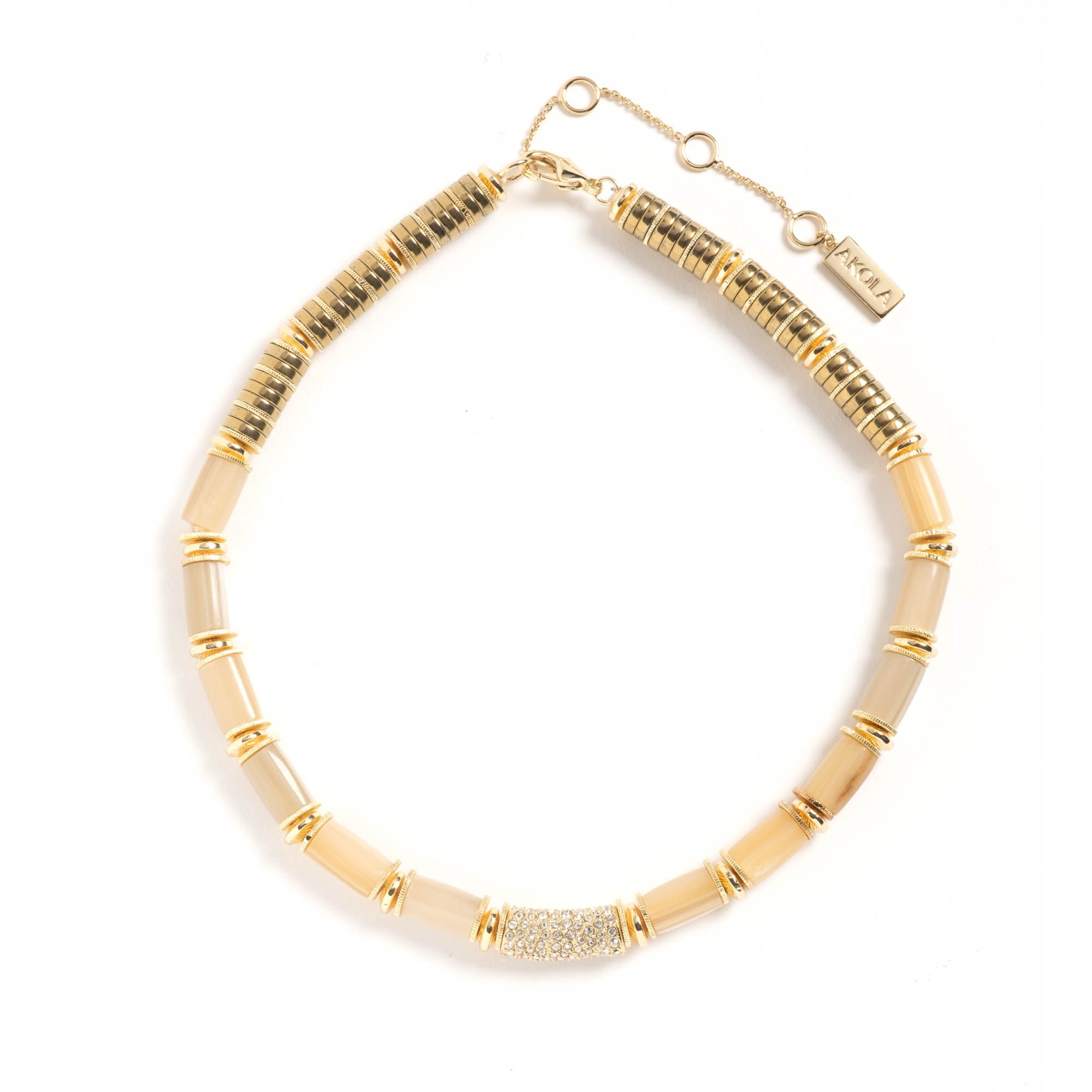 Prianka Beaded Statement Necklace by Akola